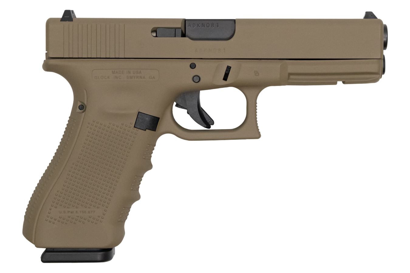 17 Gen4 9mm 17-Round Pistol with Cerakote FDE Finish (Made in USA)
