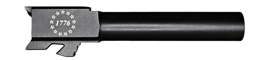 1776 Logo Combat Armory barrel Fits Glock 19 New 9mm Match Grade Barrel Threaded