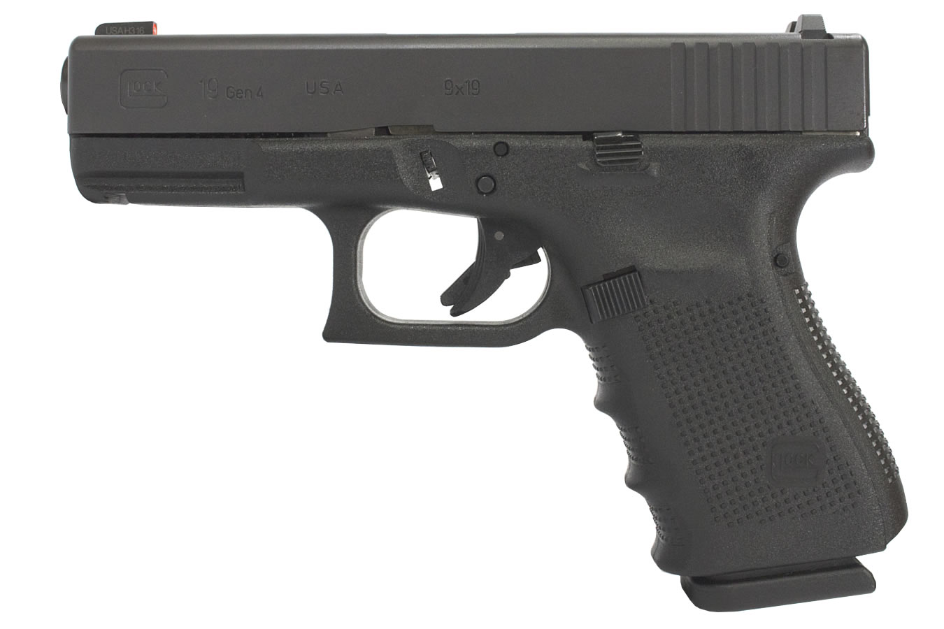 19 Gen4 ProGlo 9mm 15-Round Pistol with Front Night Sight (Made in USA)