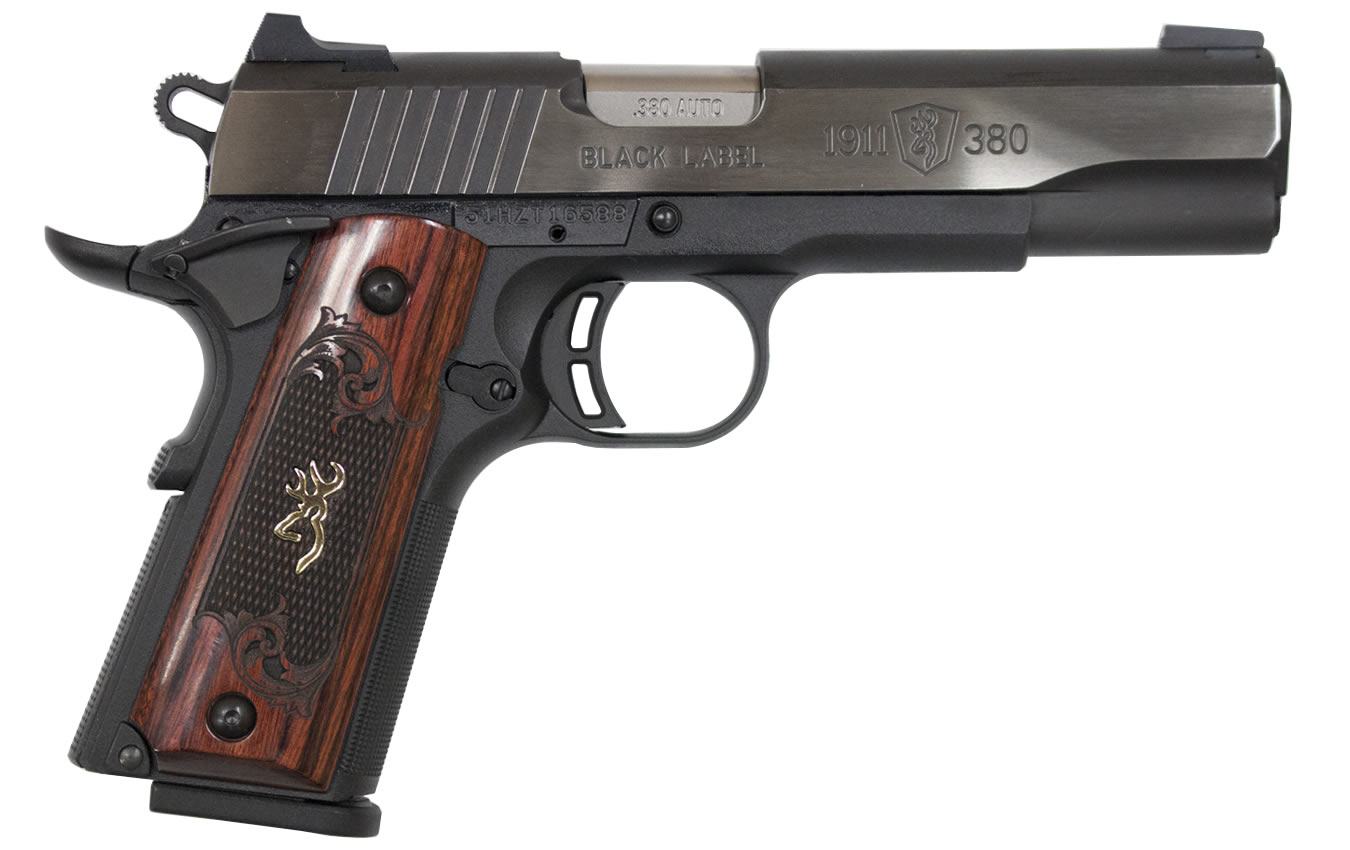 1911-380 Medallion Pro Full-Size 380 ACP with Checkered Rosewood Grips