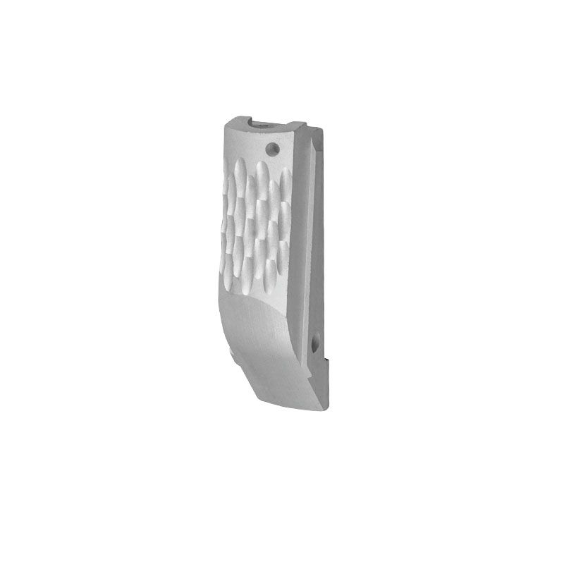 1911 Alloy Mainspring Housing - Carry Cut, Chainlink, Silver