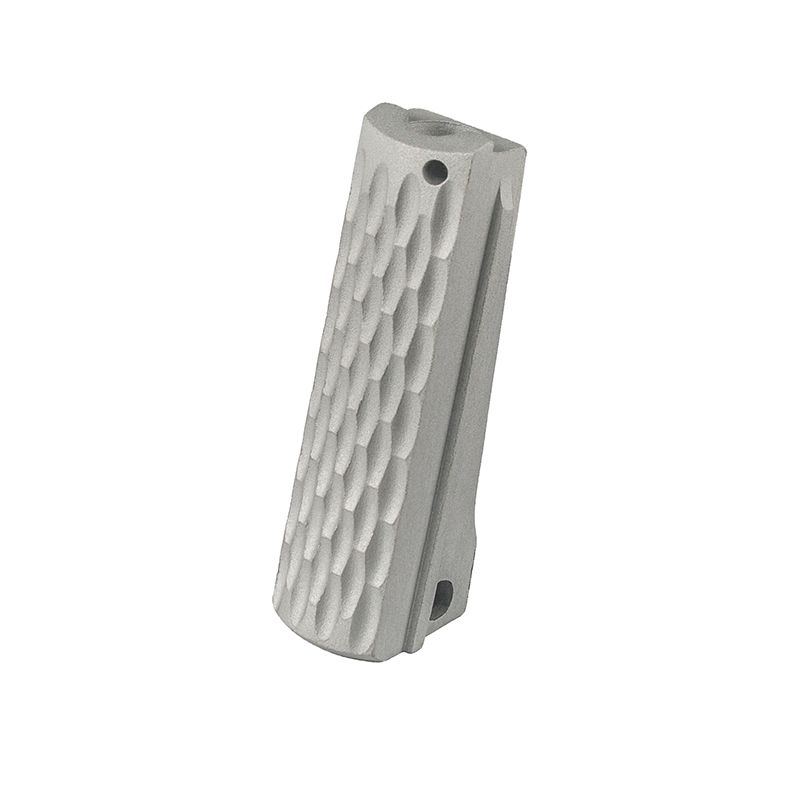 1911 Alloy Mainspring Housing - Government, Chainlink, Silver