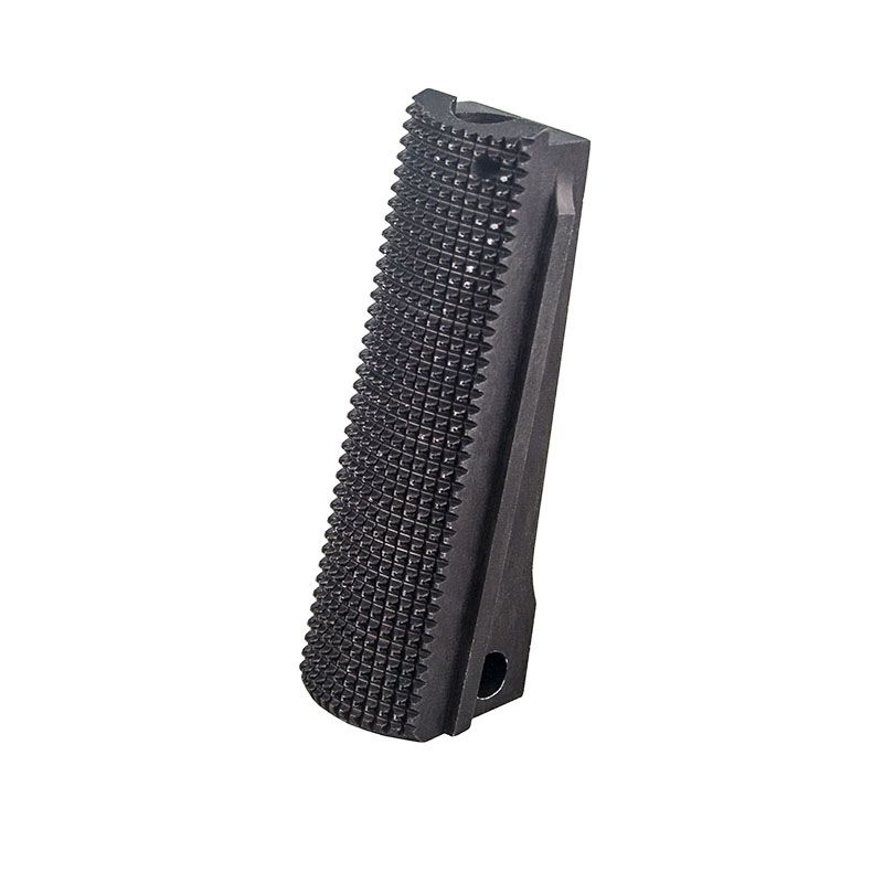 1911 Alloy Mainspring Housing - Government, Checkered, Black