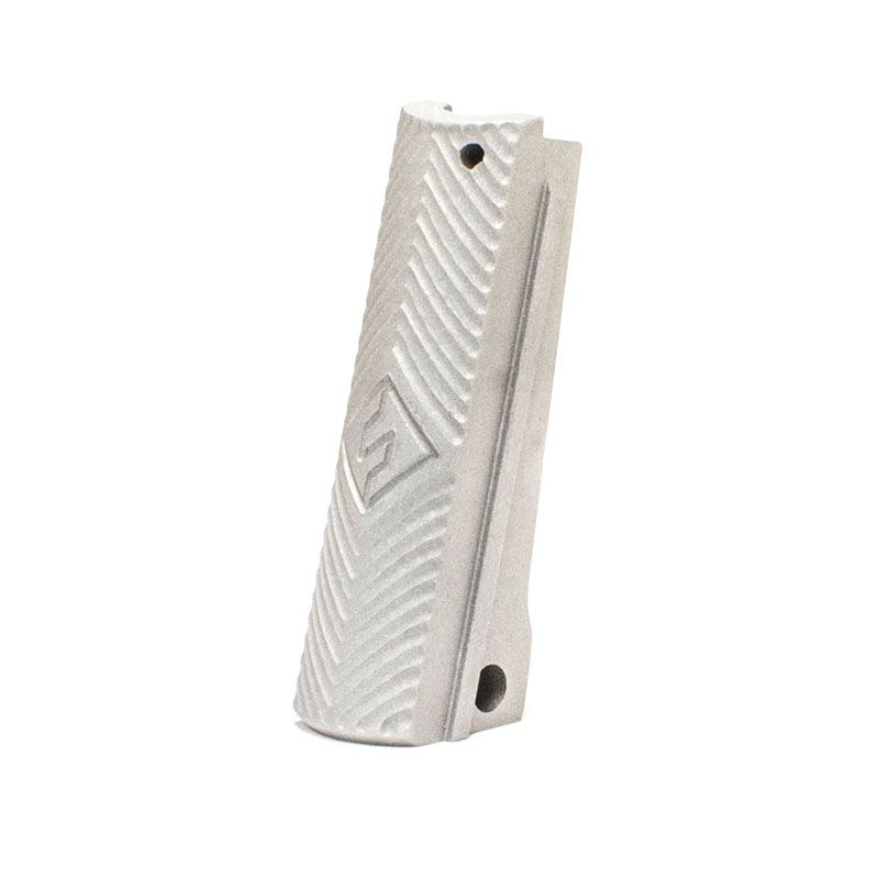 1911 Alloy Mainspring Housing - Government, Fusion Chevron, Silver