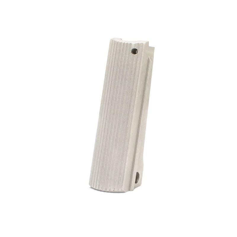 1911 Alloy Mainspring Housing - Government, Serrated, Silver