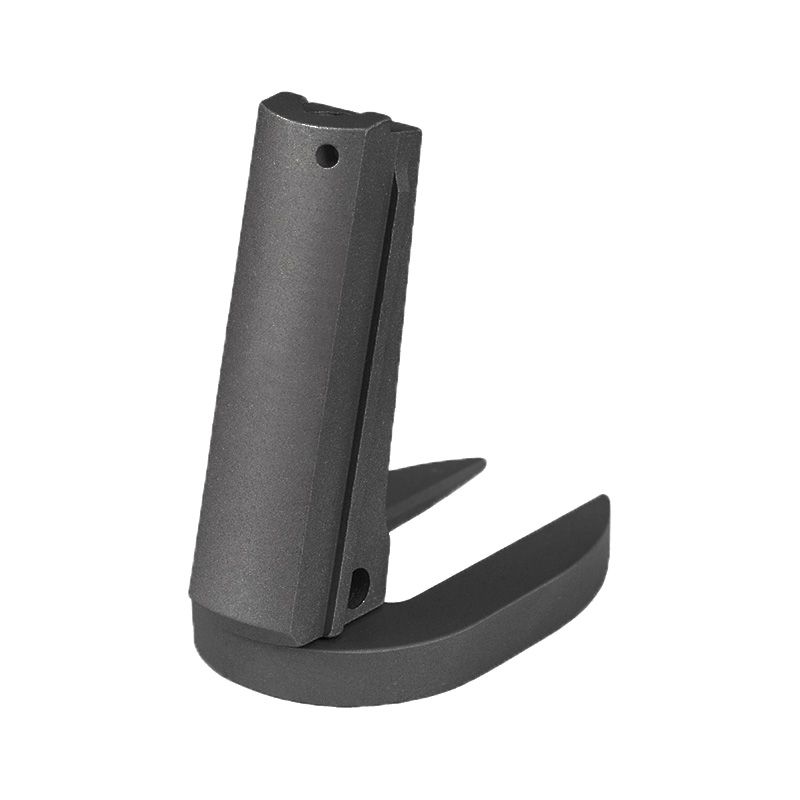 1911 Alloy Mainspring Housing + Mag-Well - Government, Plain, Black