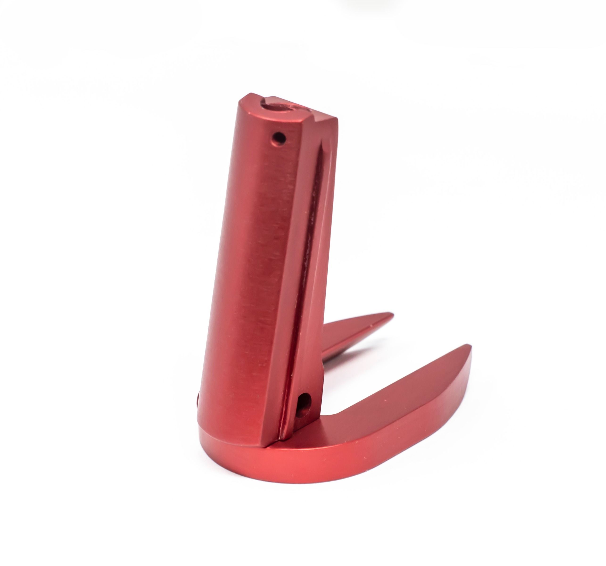 1911 Alloy Mainspring Housing + Mag-Well - Government, Plain, Red — image 2