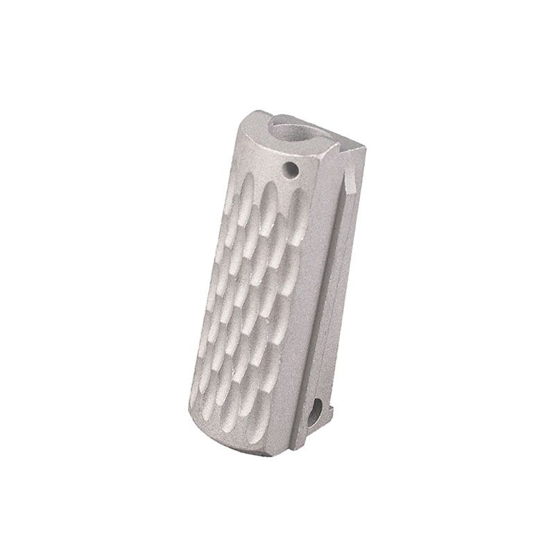 1911 Alloy Mainspring Housing - Officer, Chainlink, Silver