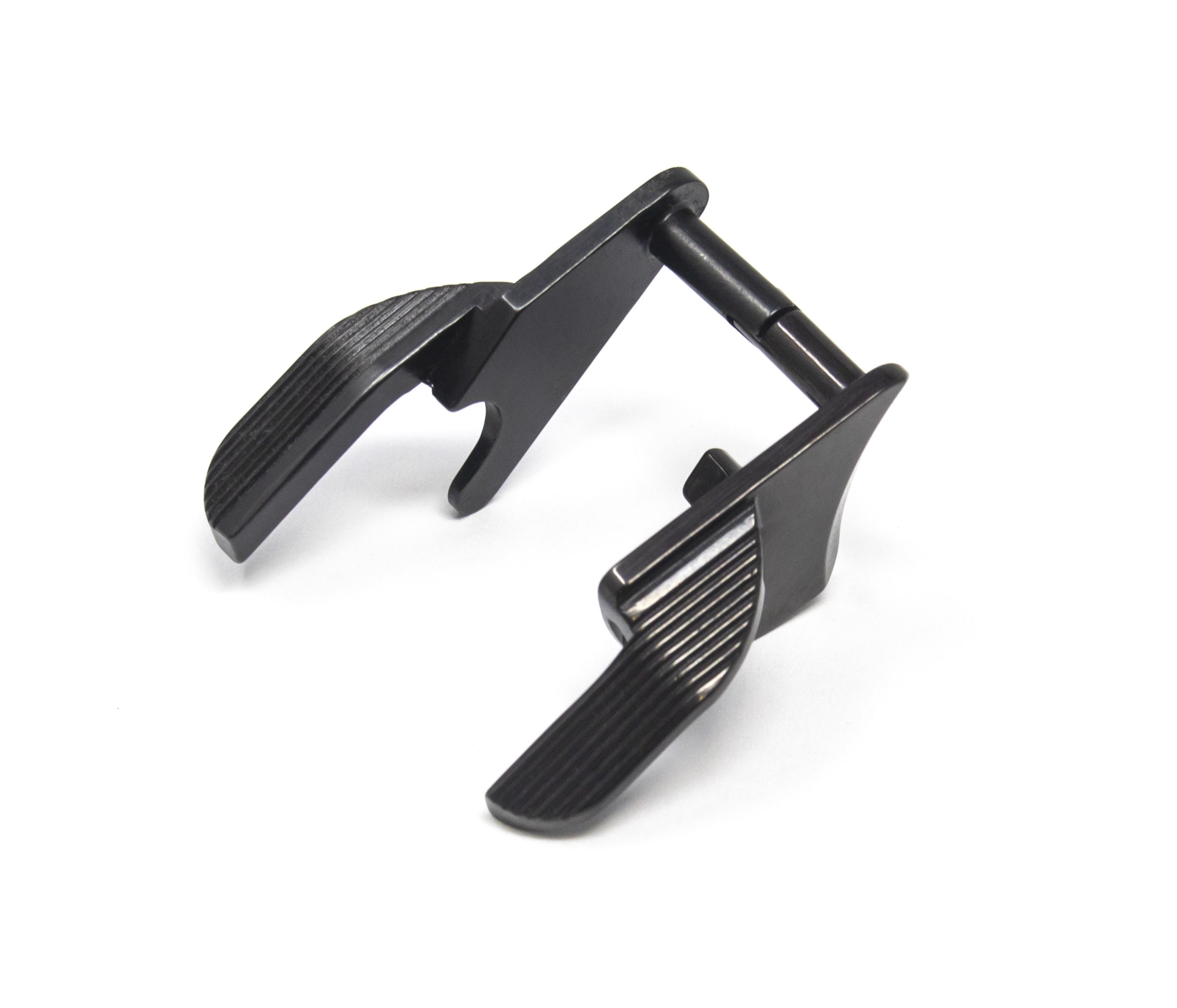 1911 Ambi Thumb Safety - Extended, Wide Paddle, Bar-Stock, Black