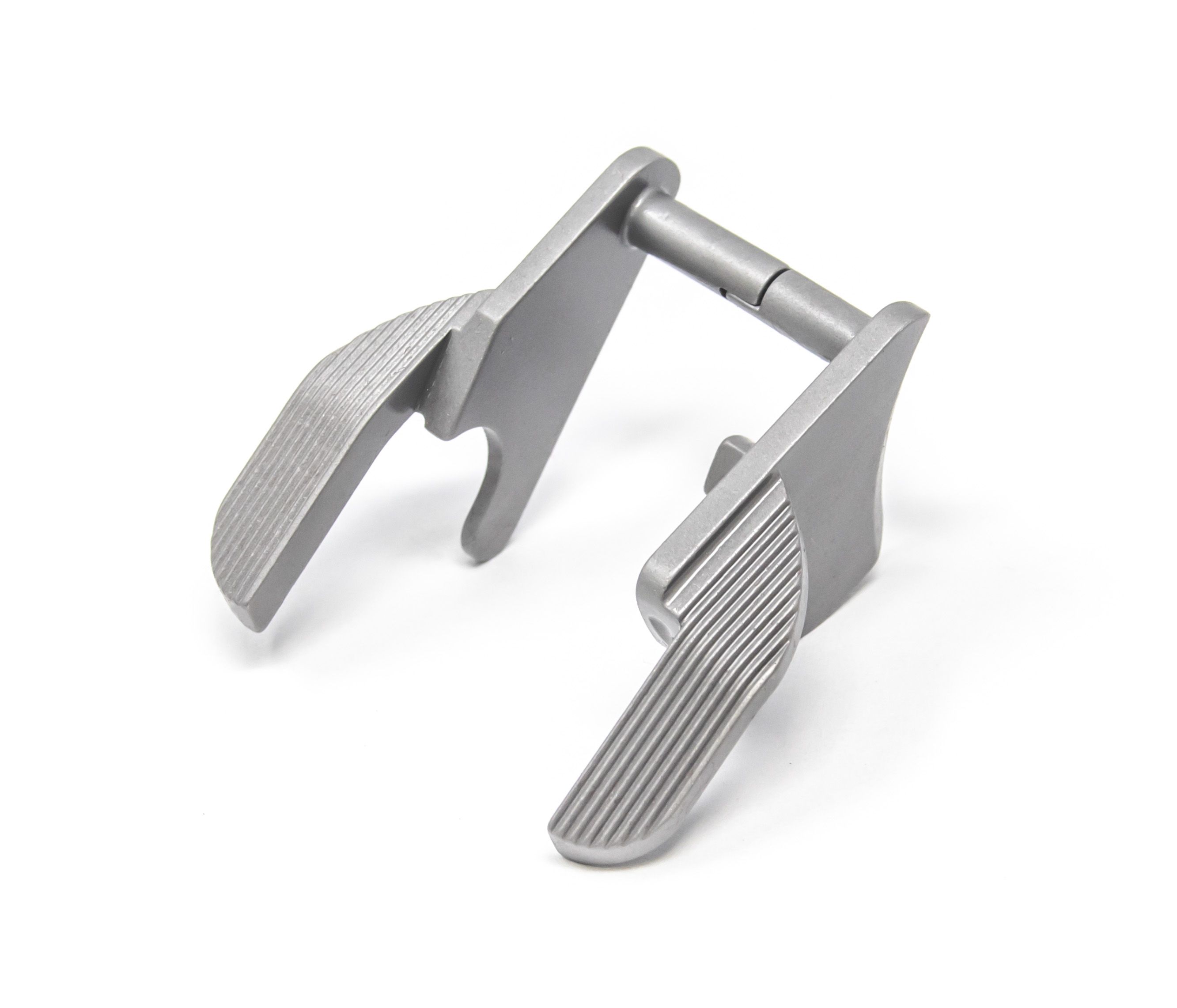 1911 Ambi Thumb Safety - Extended, Wide Paddle, Bar-Stock, Stainless Matte