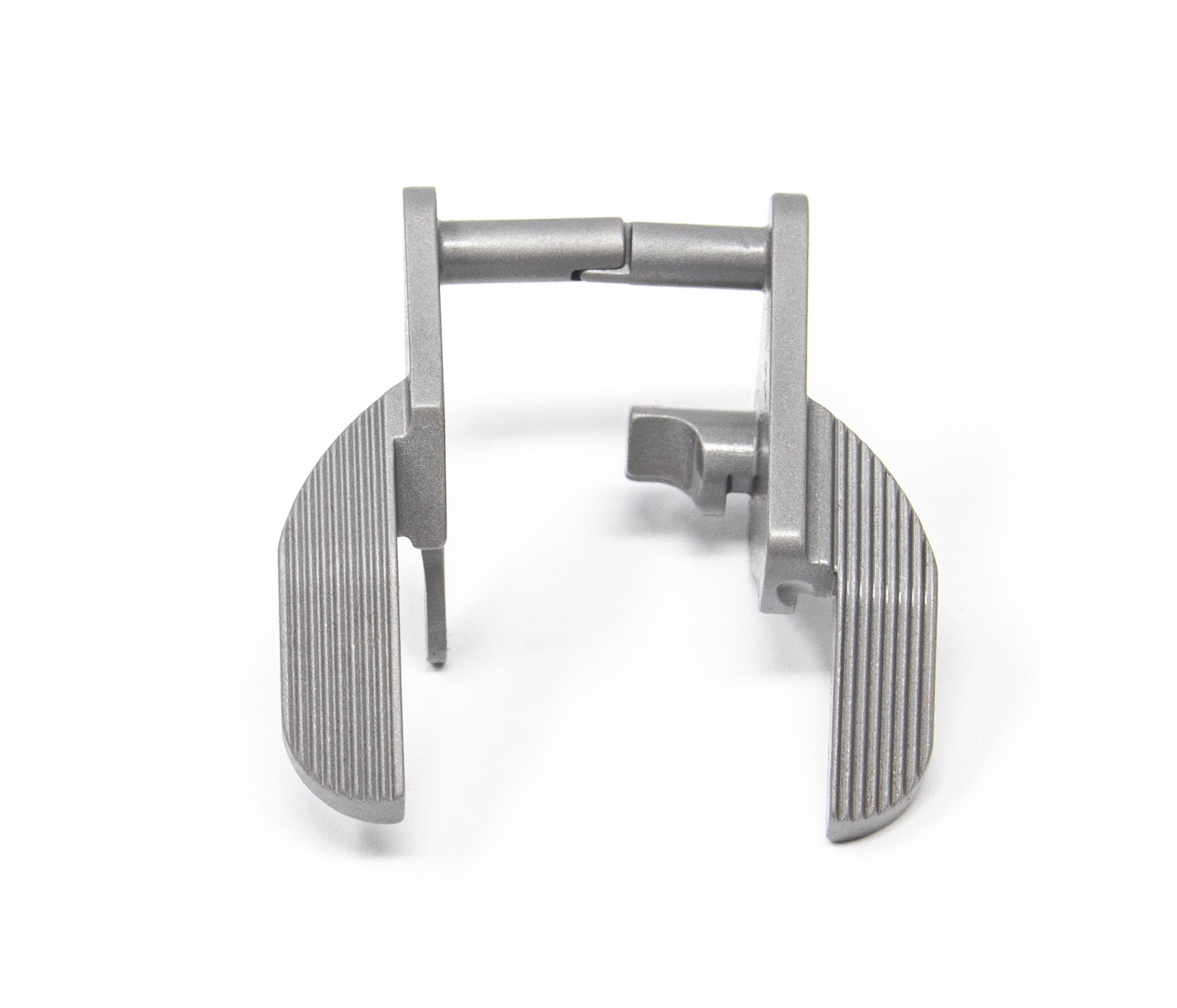 1911 Ambi Thumb Safety - Extended, Wide Paddle, Bar-Stock, Stainless Matte — image 2