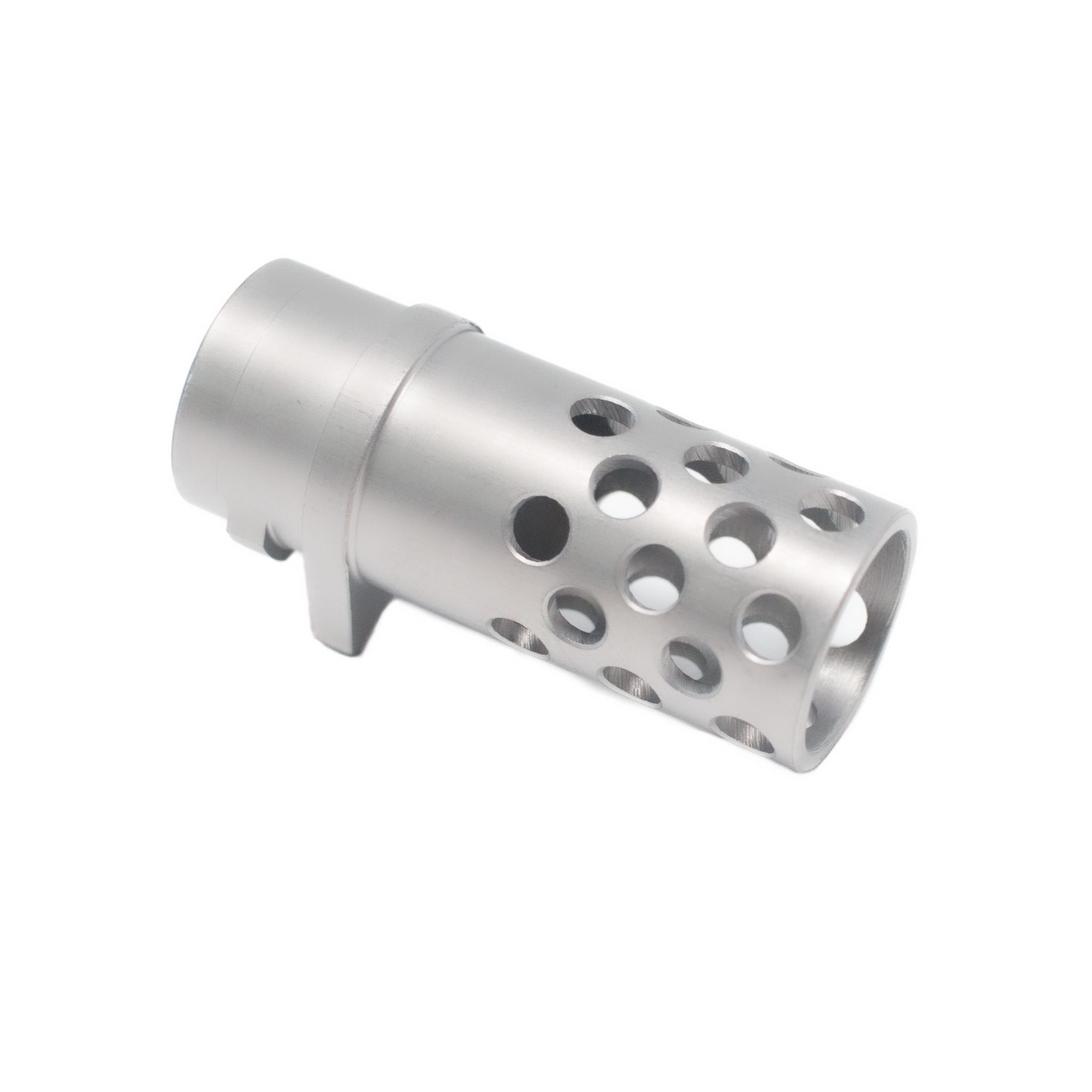 1911 Colt Style COM Compensator, "full Port" Barrel Bushing Style - Chrome DLC