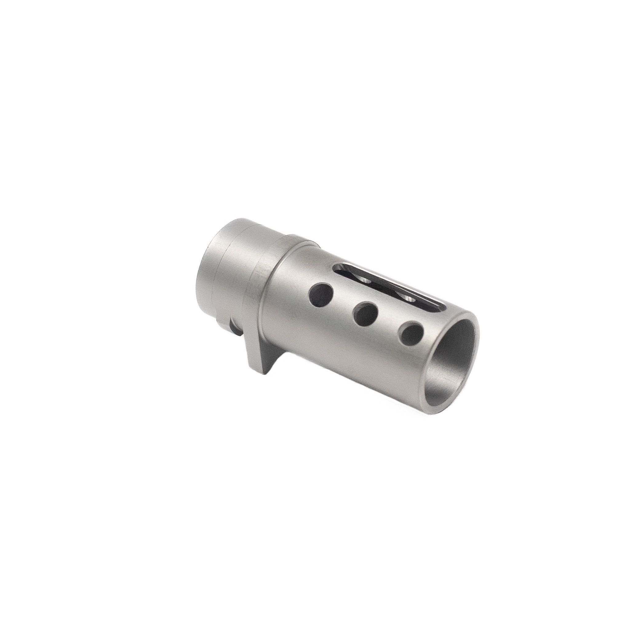 1911 Colt Style COM Compensator, "slot & Dot" Barrel Bushing Style - Chrome DLC