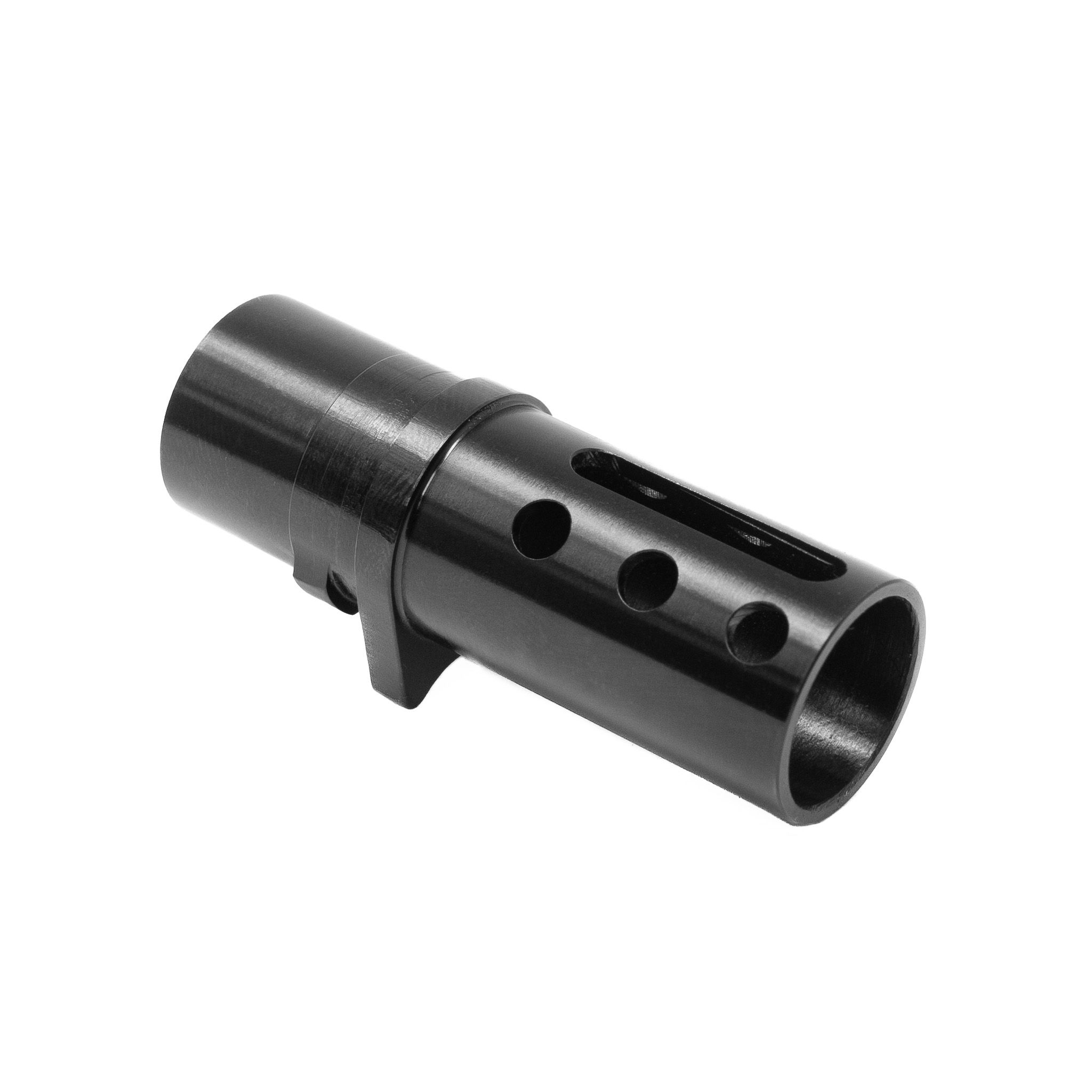 1911 Colt style Gov Compensator, "Slot & Dot" Barrel Bushing style - Black — image 2