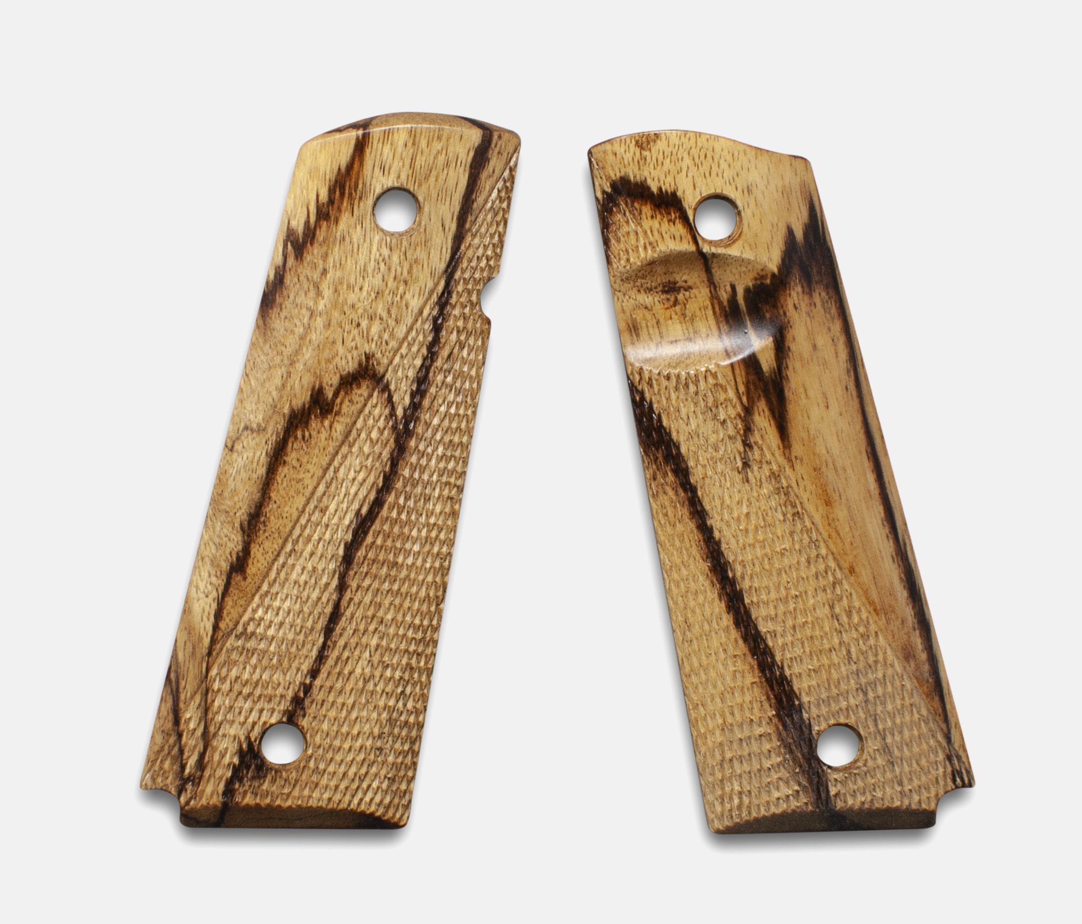1911 Full Size Grips, Inkberry, Ranger Cut, Beveled Bottom, Thumb Groove