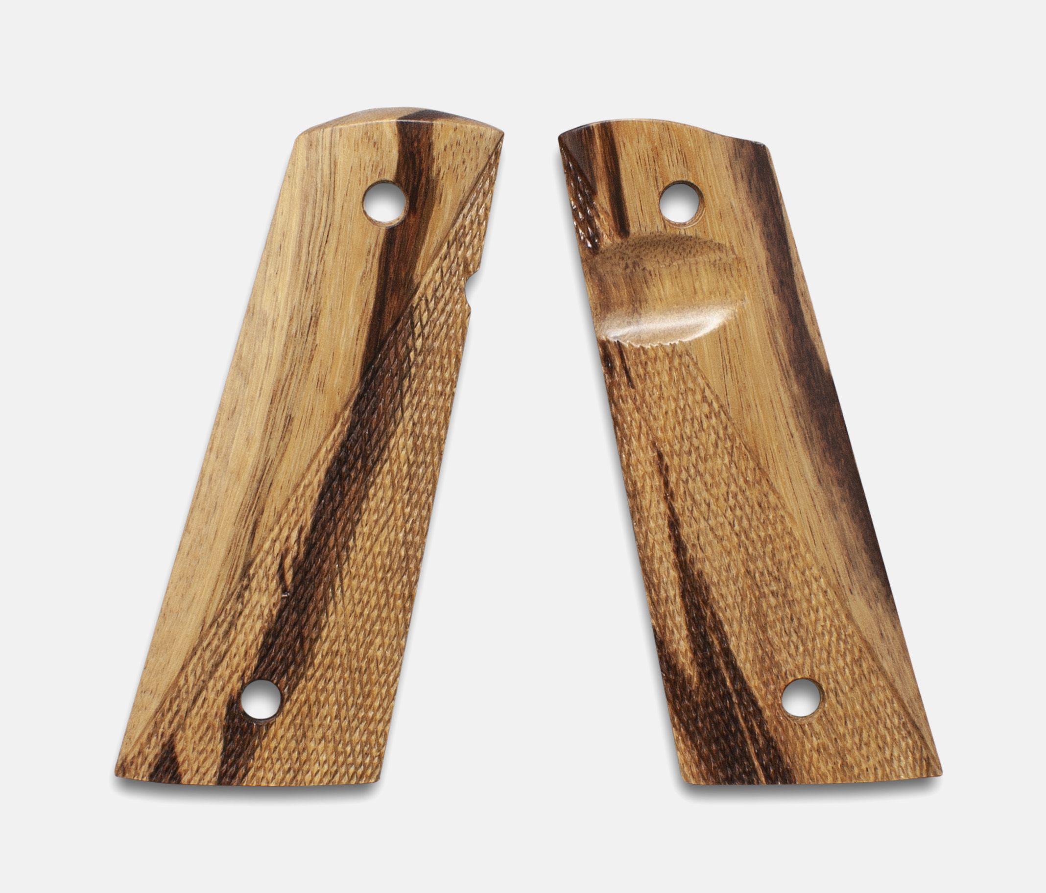 1911 Full Size Grips, Inkberry, Ranger Cut, Mag-Well Bottom, Thumb Groove