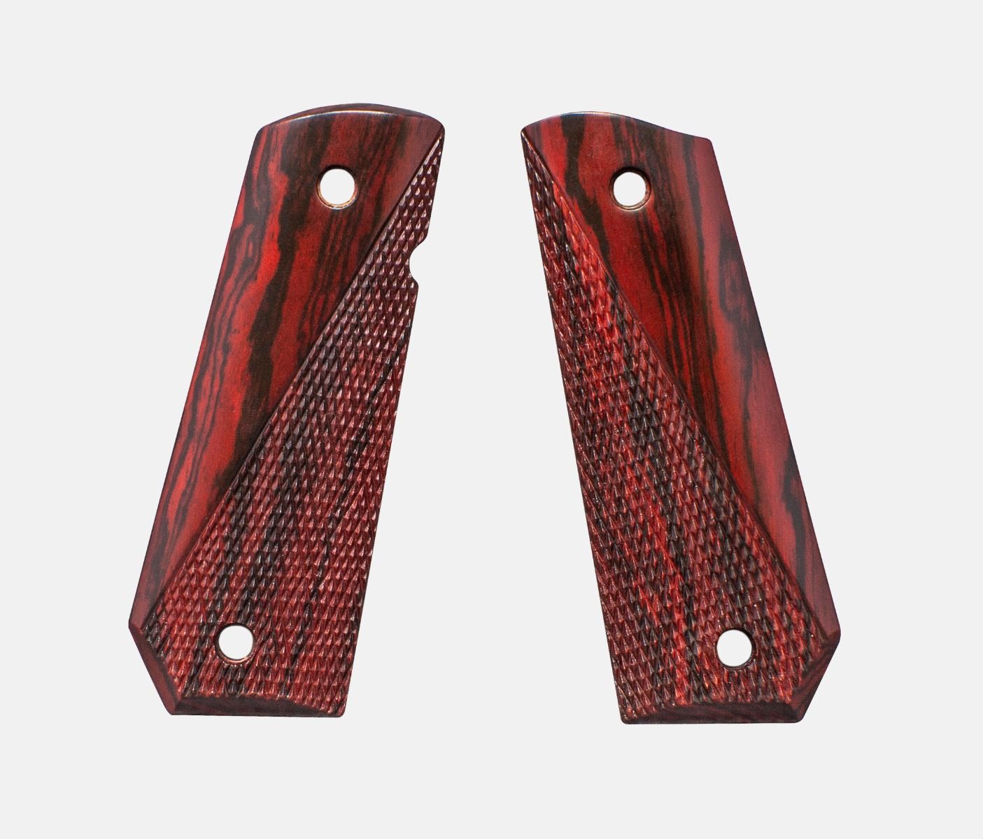 1911 Full Size Grips, Red Cocobolo, Ranger Cut, Carry Cut