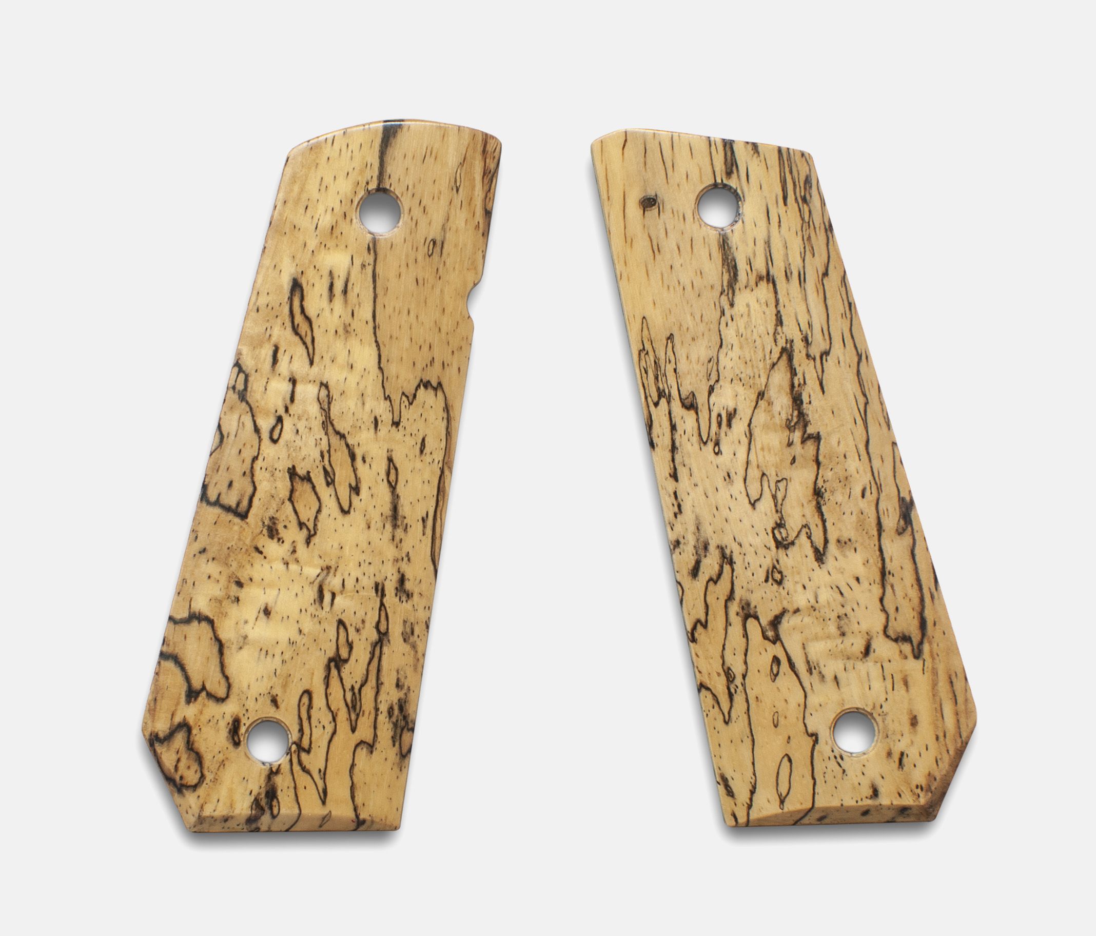1911 Full Size Grips, White Cocobolo, Smooth, Carry Cut, Thin