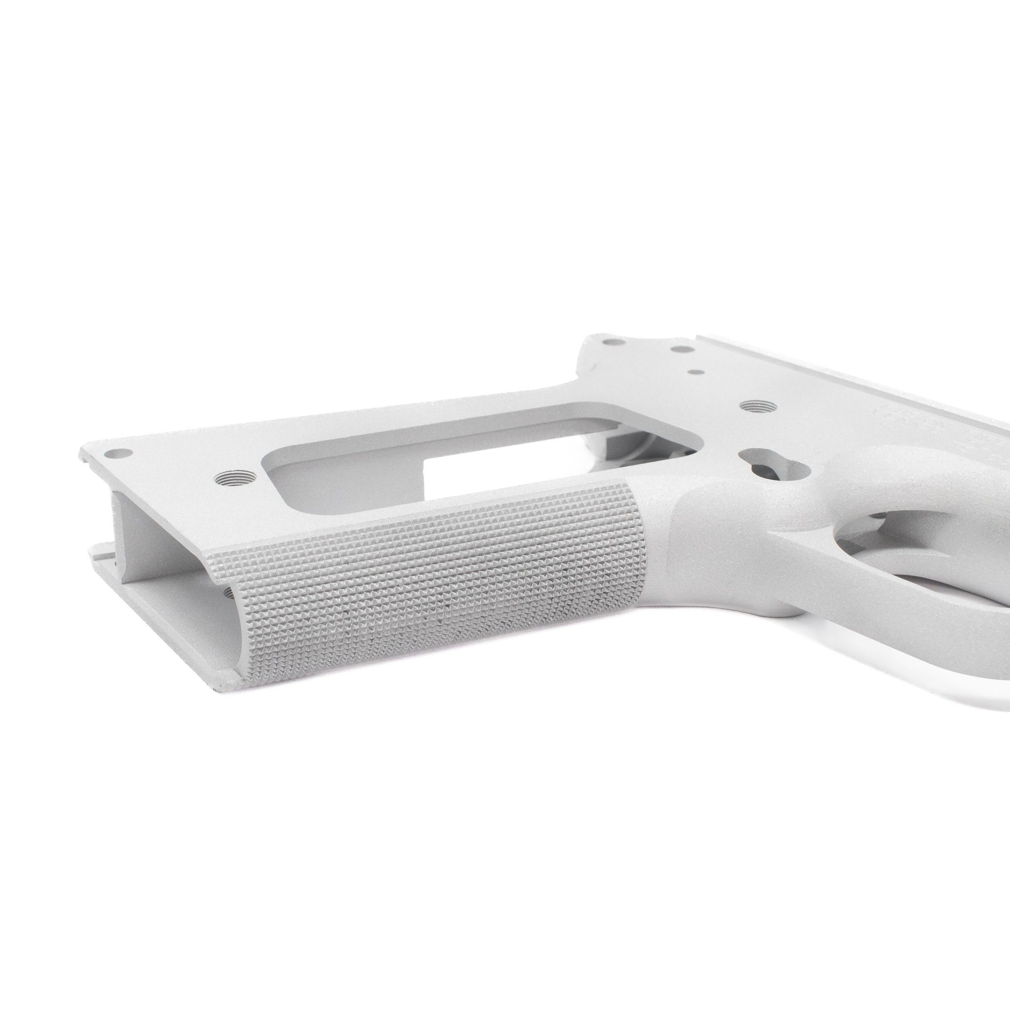 1911 Government Frame - Aluminum -Checkered Front Strap — image 2
