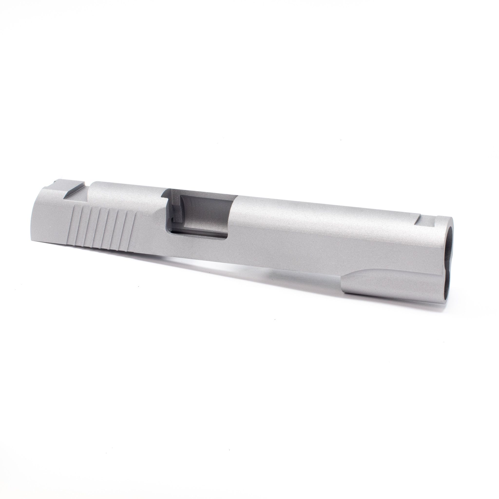 1911 Government Slide - Bar-Stock Rear Serrations/ Swept Cut/ STD Sight Cut