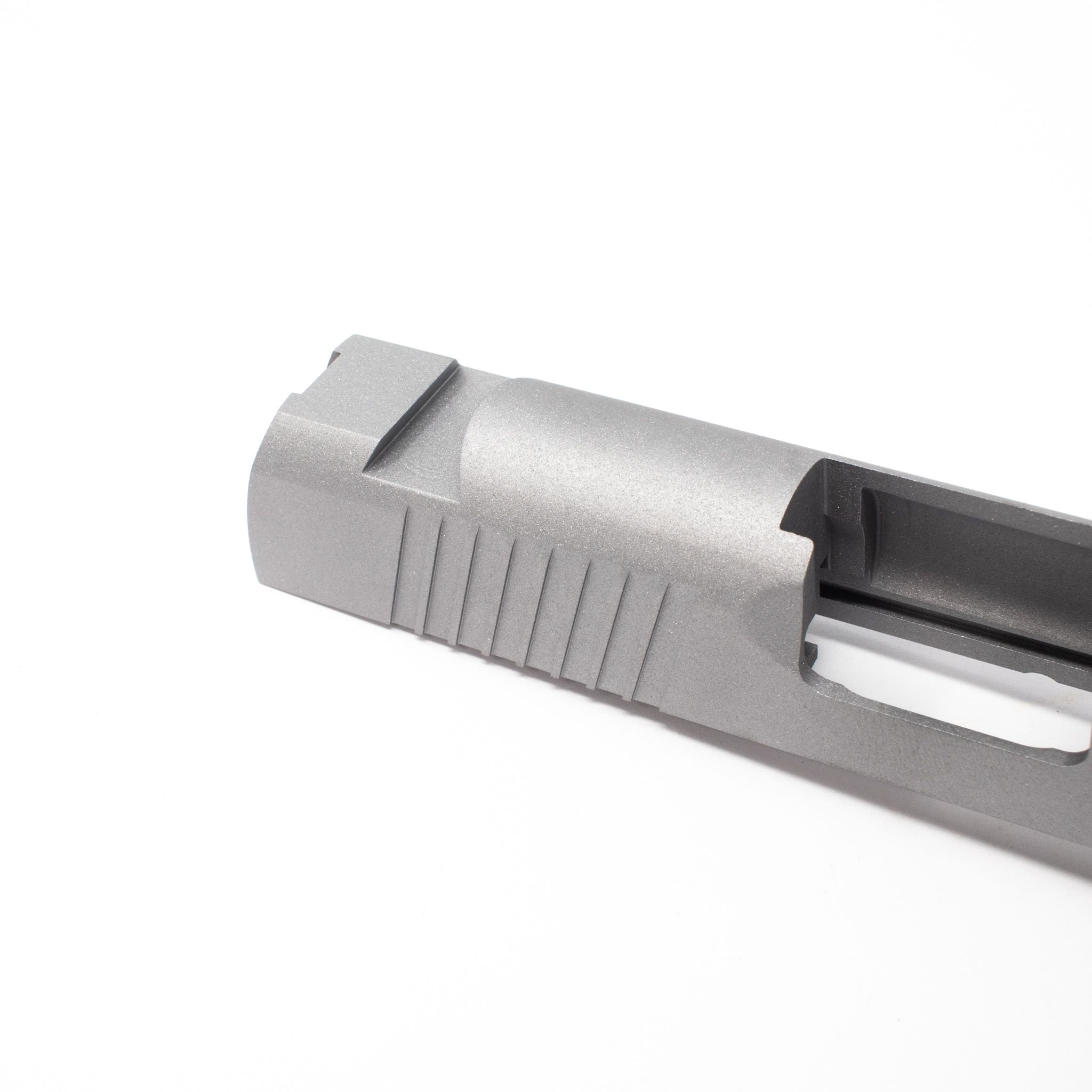 1911 Government Slide - Bar-Stock Rear Serrations/ Swept Cut/ STD Sight Cut — image 2