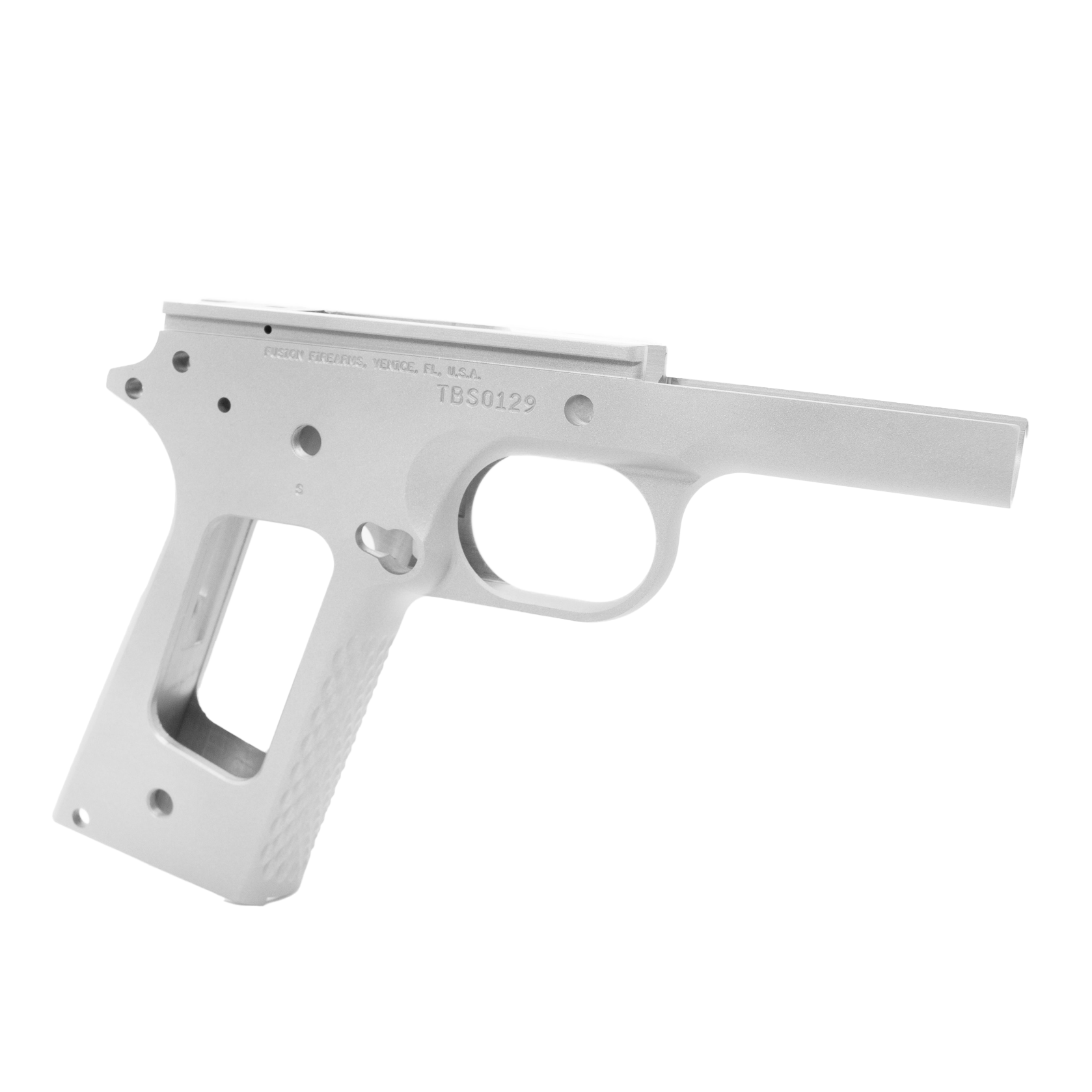 1911 Government Frame - Stainless - Chainlink Front Strap