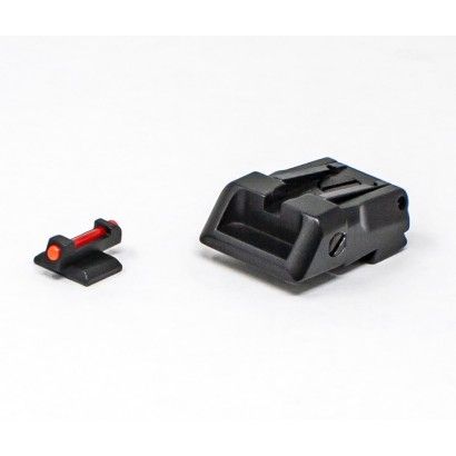1911 Kimber - Black Target with Fiber Front Adjustable Sight Set