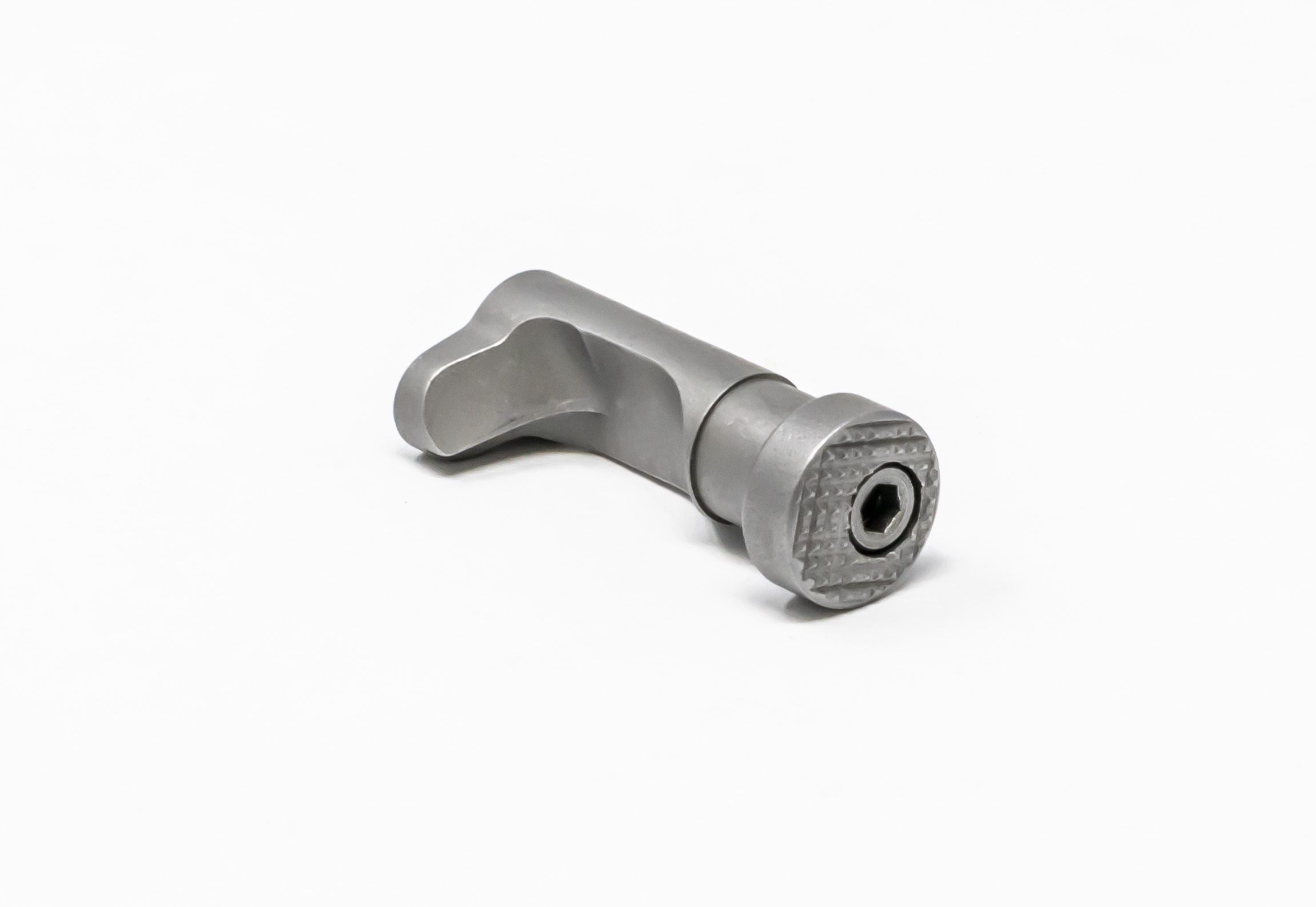 1911 Magazine Catch - Over-Sized Button, Stainless Steel — image 2
