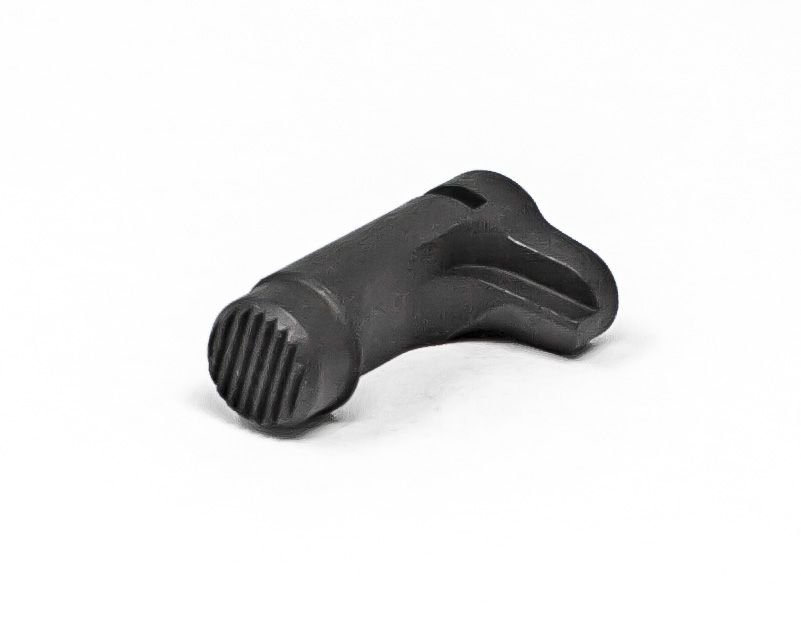 1911 Magazine Catch - Standard, Black Serrated