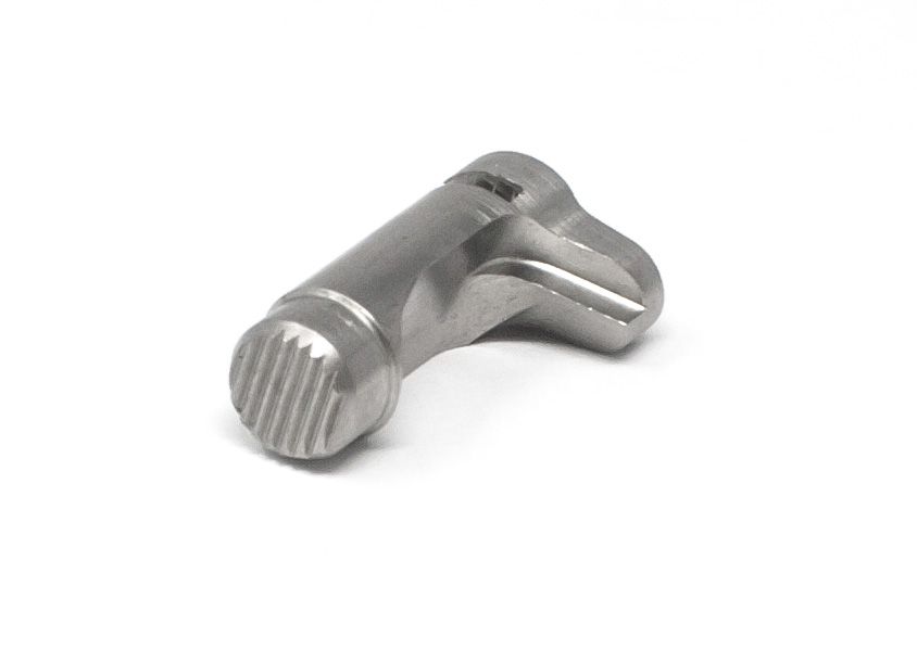 1911 Magazine Catch - Standard, Stainless Serrated