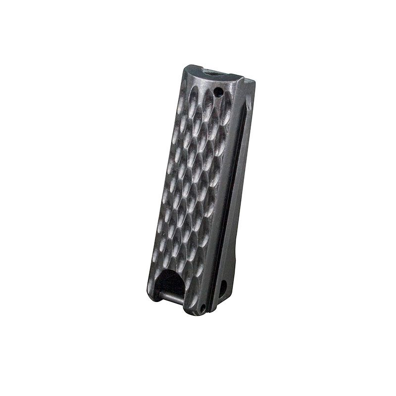 1911 Mainspring Housing - Government, Chainlink, Black - Lanyard Loop