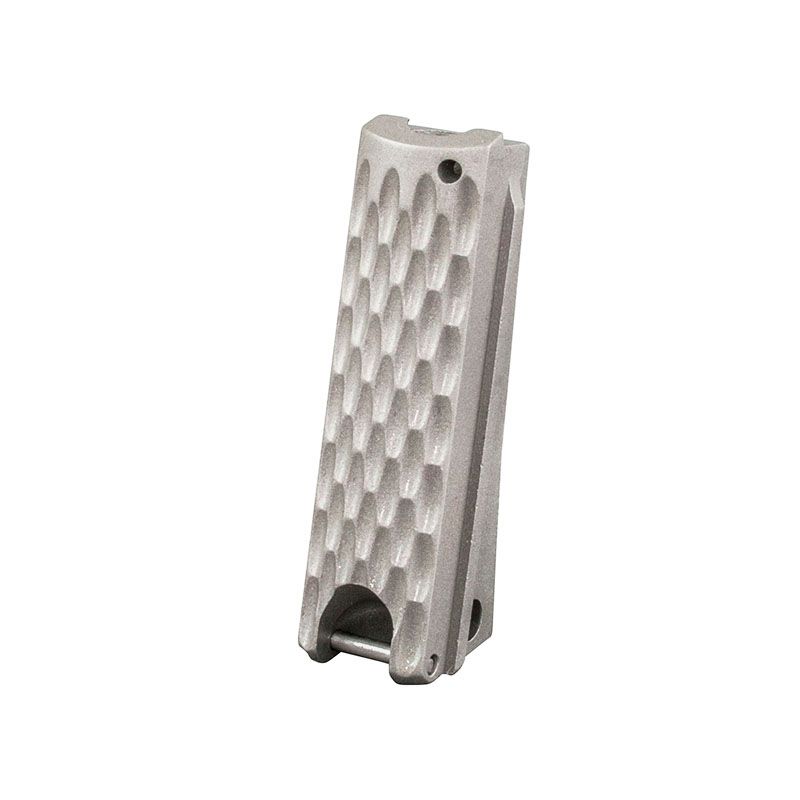 1911 Mainspring Housing - Government, Chainlink, Stainless - Lanyard Loop