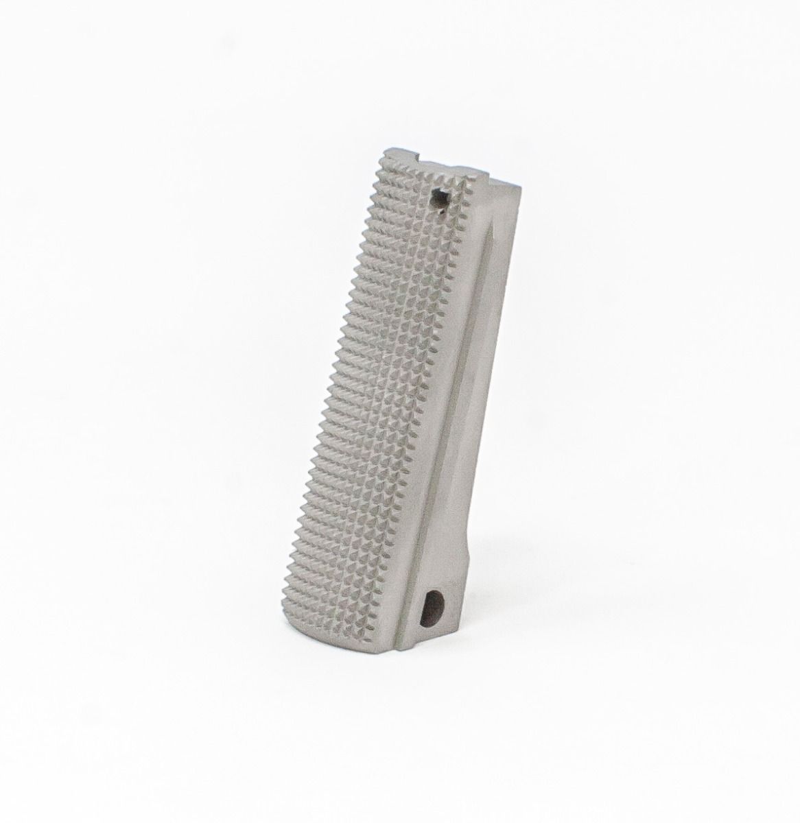 1911 Mainspring Housing - Government, Checkered, Stainless