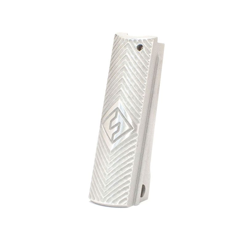 1911 Mainspring Housing - Government, Fusion Chevron, Stainless Polished