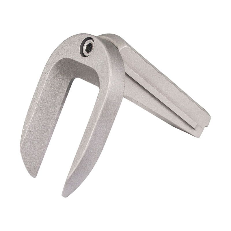 1911 Mainspring Housing + Mag-Well - Government, Chainlink, Stainless Matte — image 2