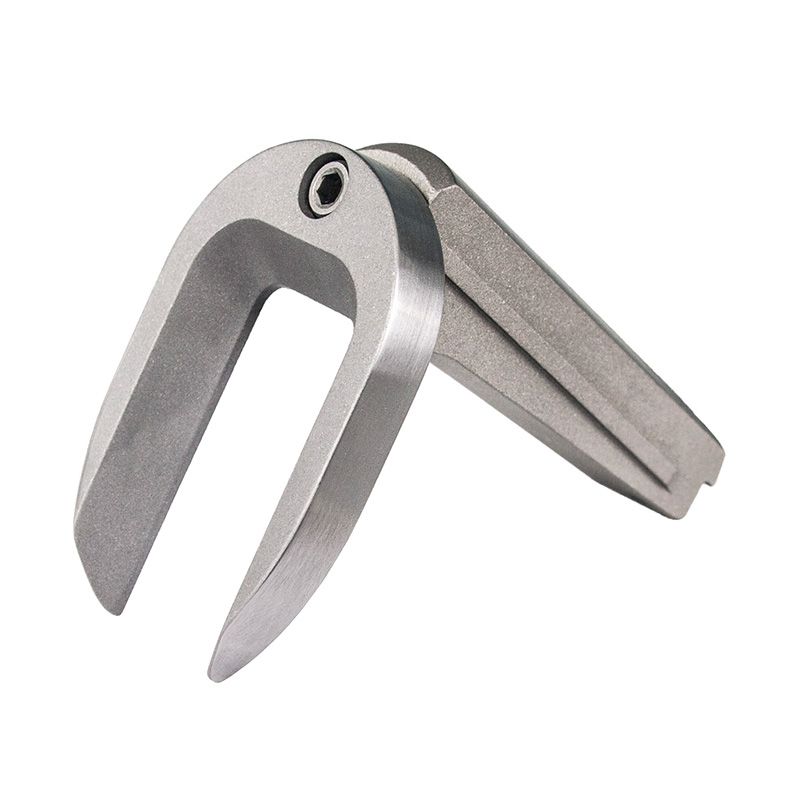 1911 Mainspring Housing + Mag-Well - Government, Plain, Stainless Polished — image 2