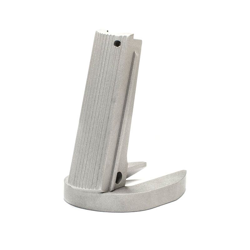 1911 Mainspring Housing + Mag-Well - Government, Serrated, Stainless