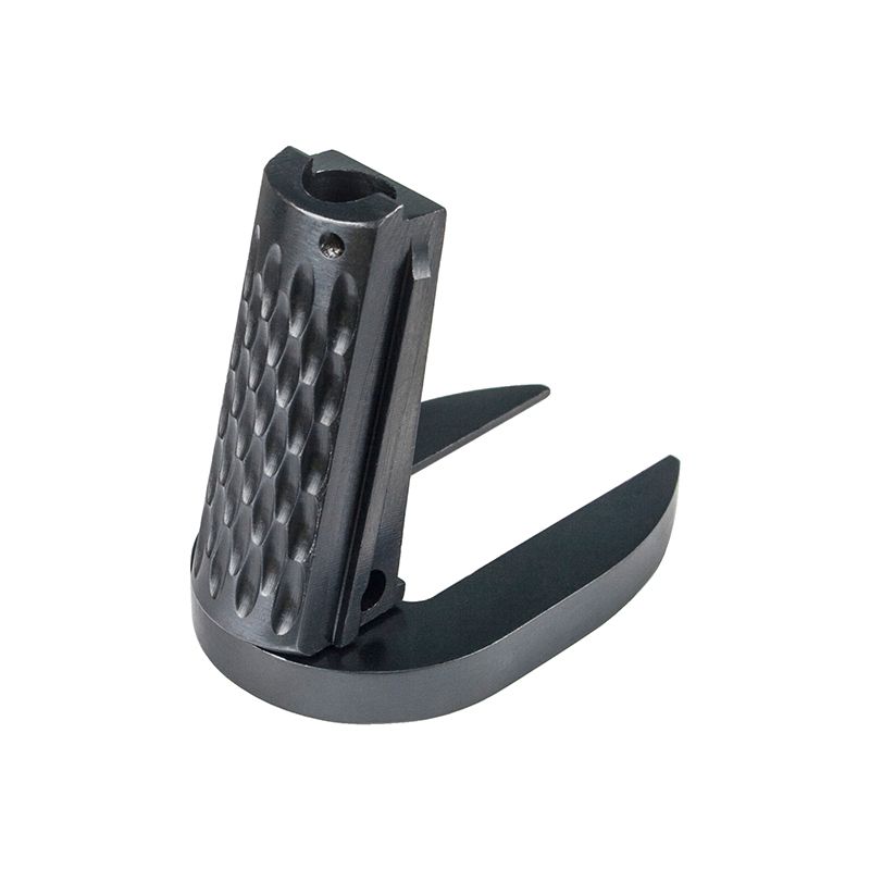 1911 Mainspring Housing + Mag-Well - Officer, Chainlink, Black