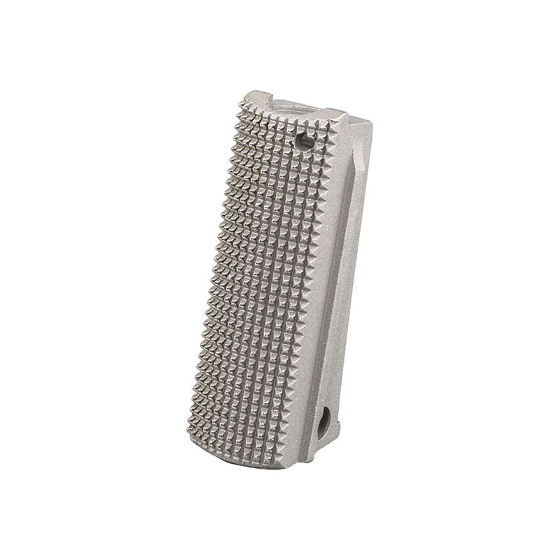 1911 Mainspring Housing - Officer, Checkered, Stainless