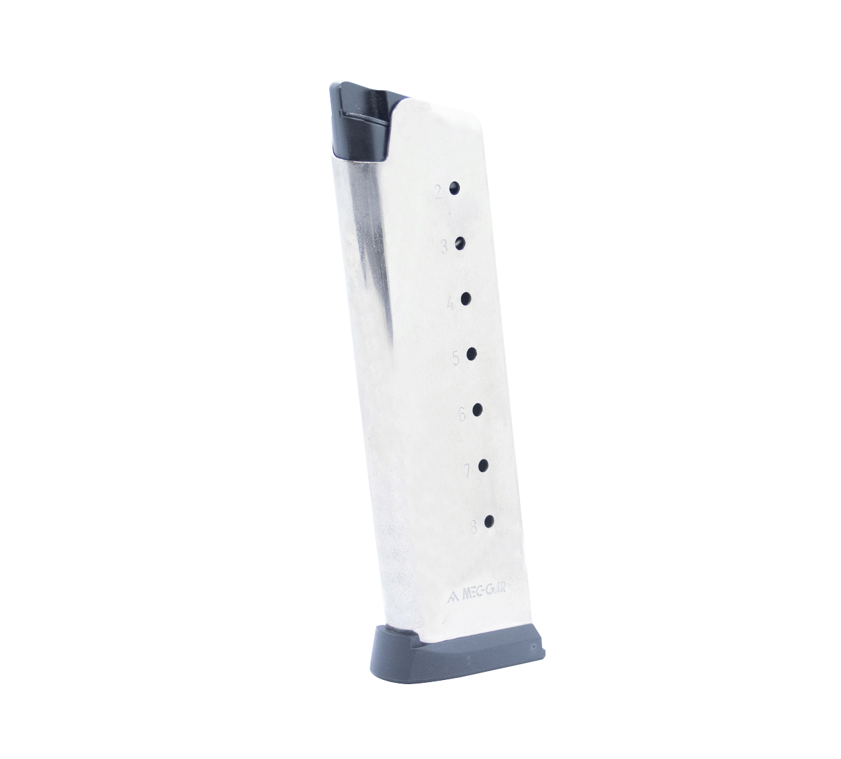 1911 Mec-Gar Magazine with Poly Base Pad - 45acp - Full Size - 8 Round