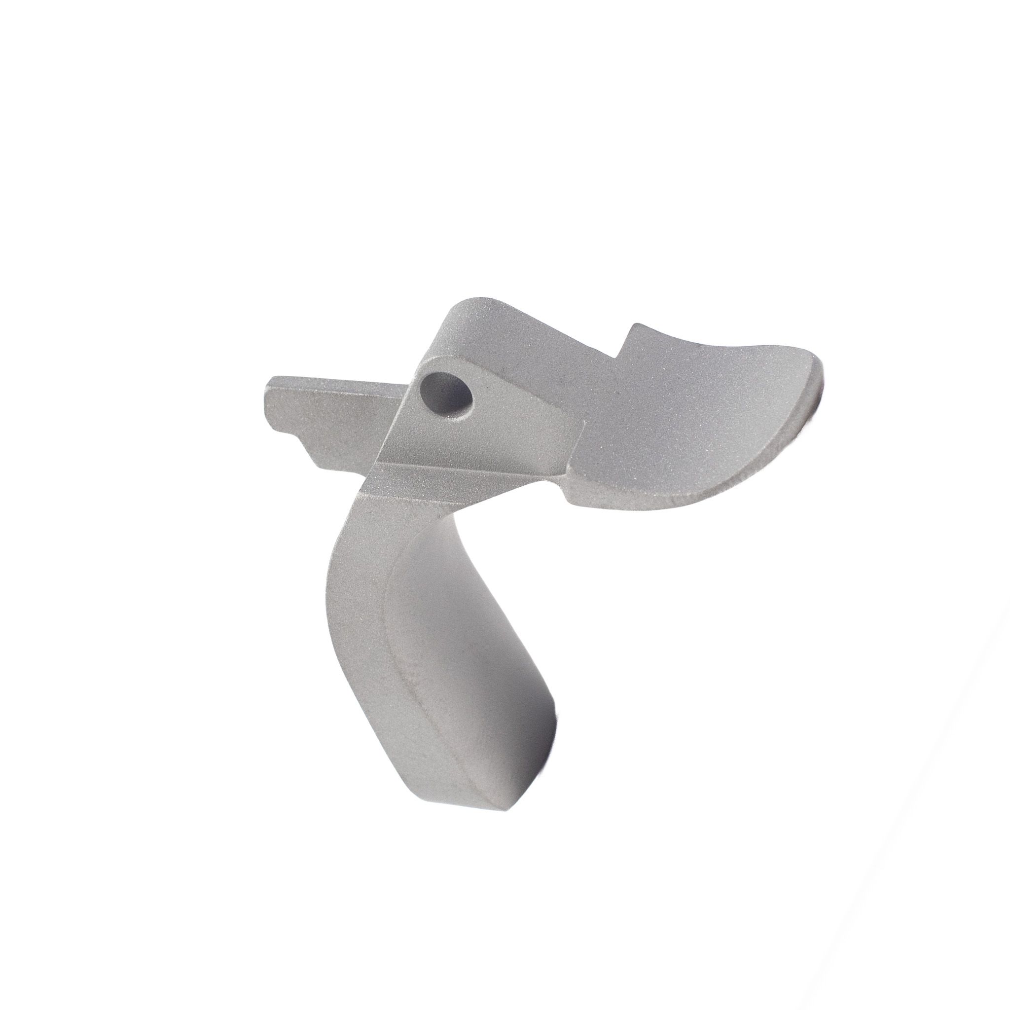 1911 Mil Spec - Grip Safety - GI Radius Paddle, Stainless (Bar-Stock)