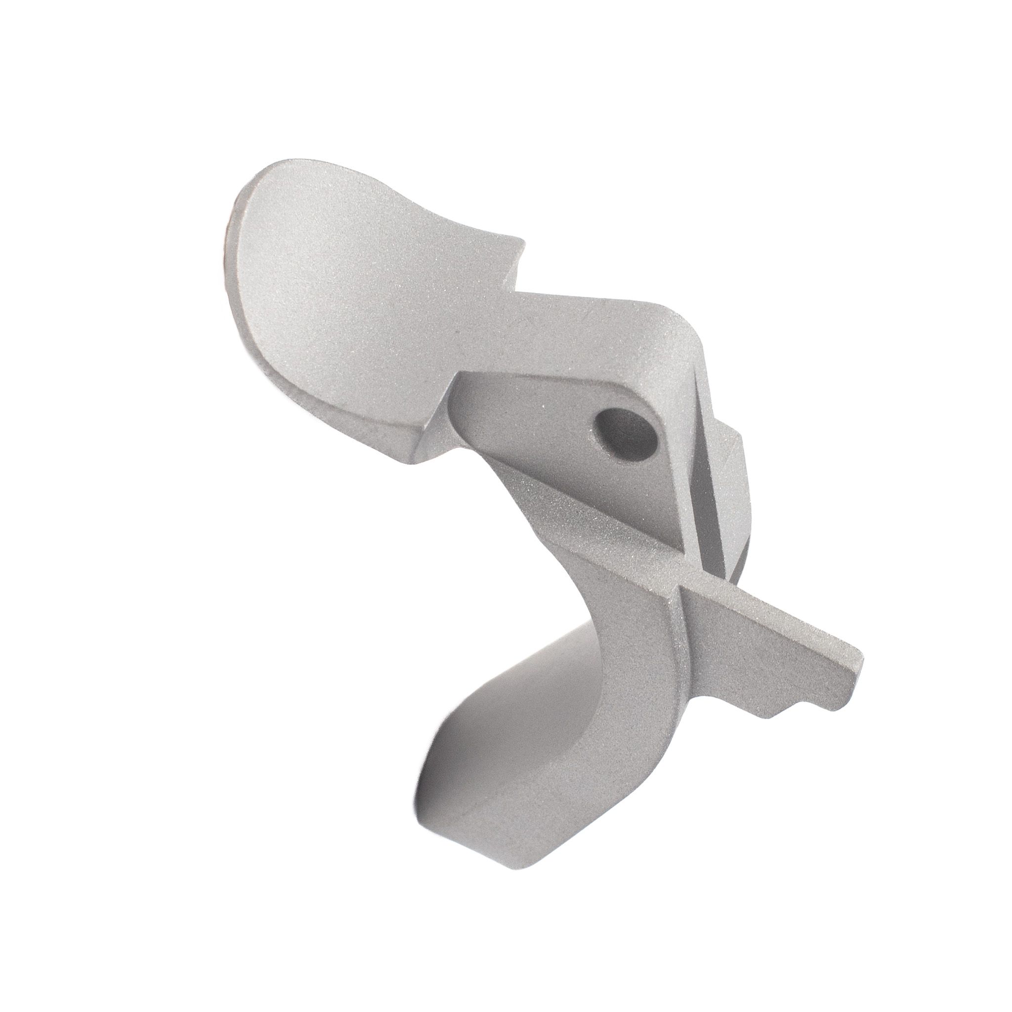 1911 Mil Spec - Grip Safety - GI Radius Paddle, Stainless (Bar-Stock) — image 2