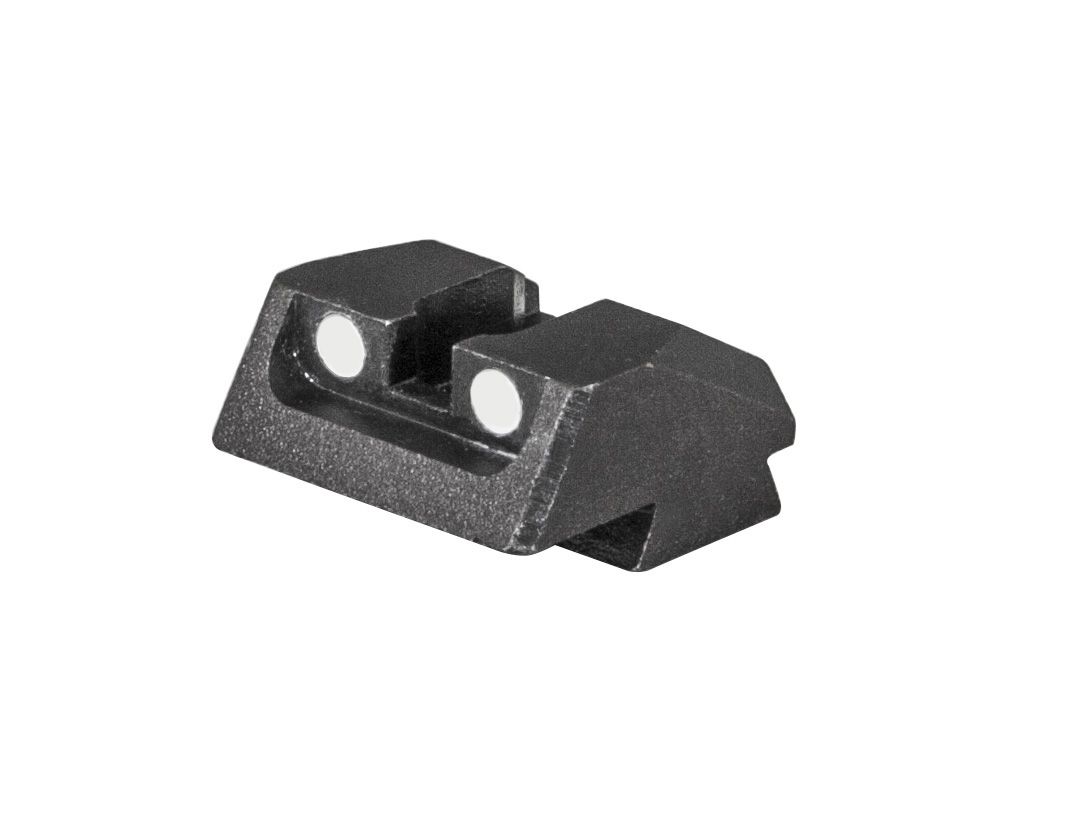1911-A1 Mil Spec White Dot Rear Fixed Sight - Screw Down Style