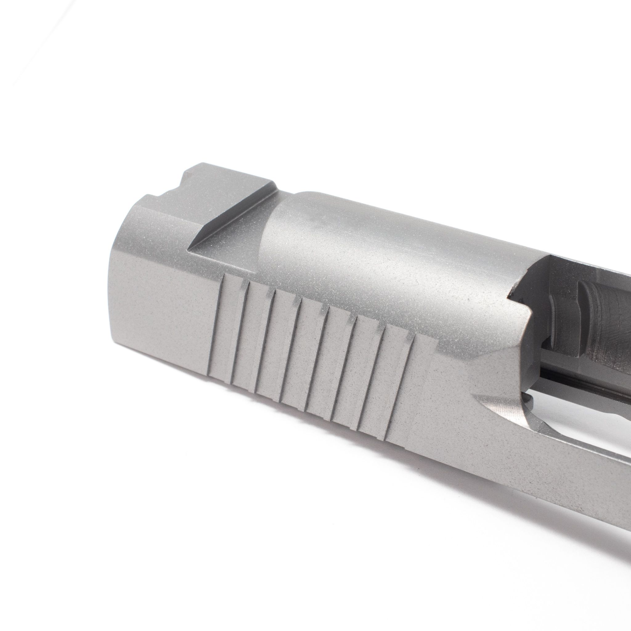 1911 Officer Slide - 45 ACP Swept Cut/ Thick Rear/ STD Sight Cuts — image 2