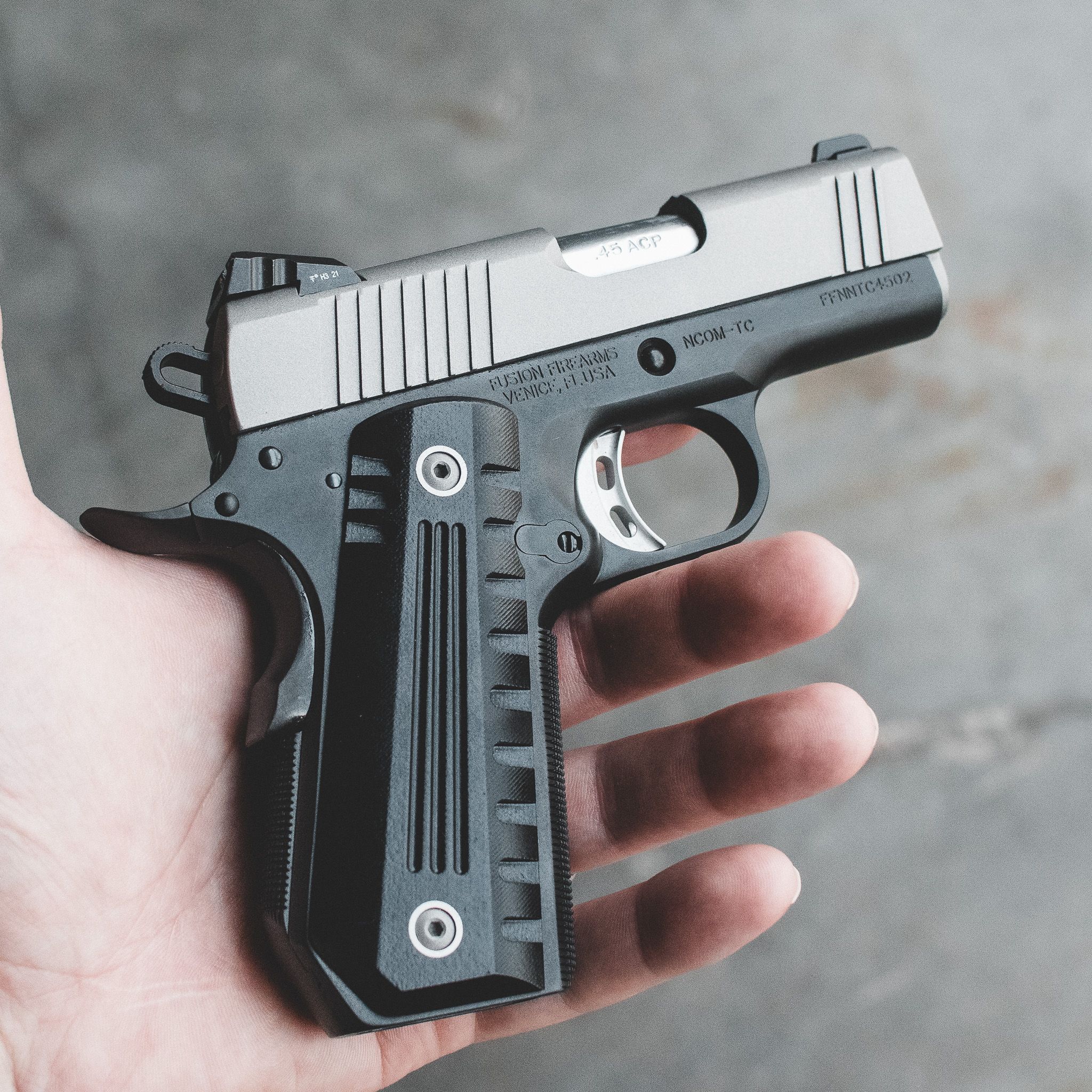 1911 Pistol 3" - 45 ACP Stealth Carry - NCOM-TC
