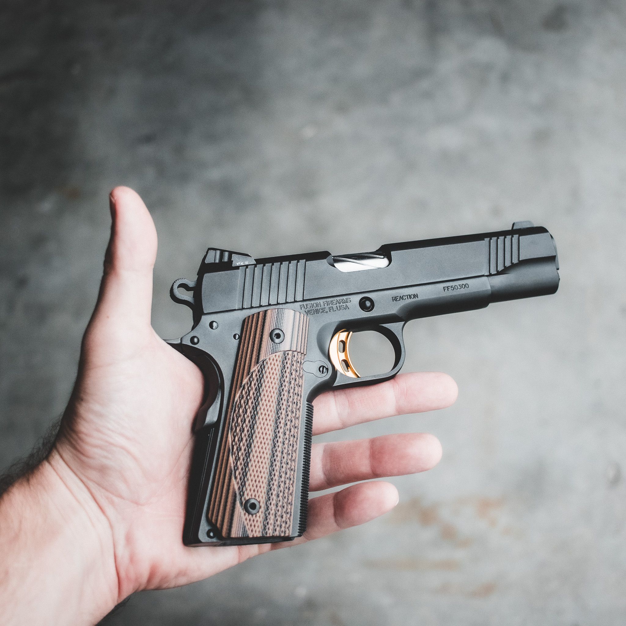 1911 PISTOL (5") - Duskfall Gold Reaction - 10MM — image 2