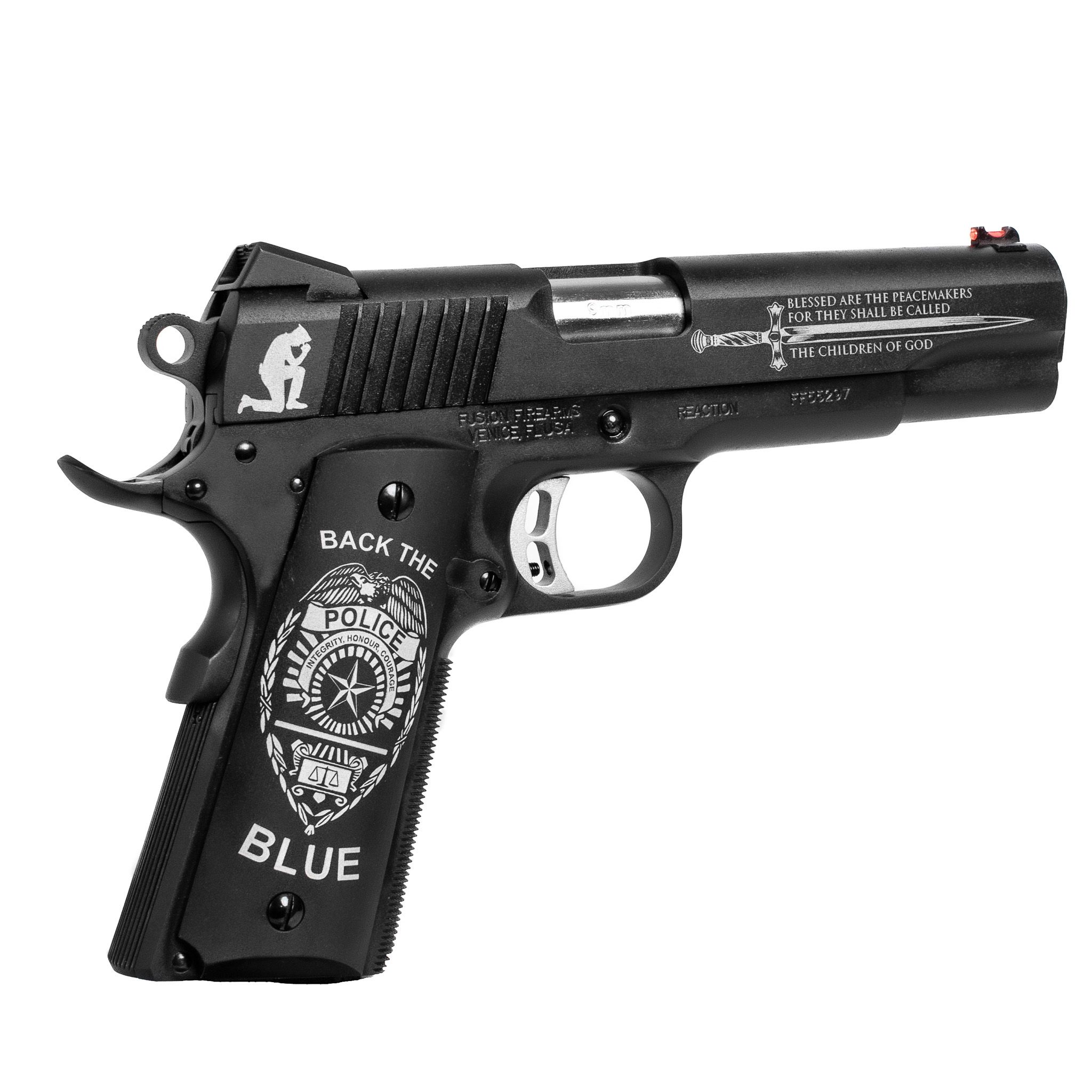 1911 Pistol - "Back The Blue" - Reaction