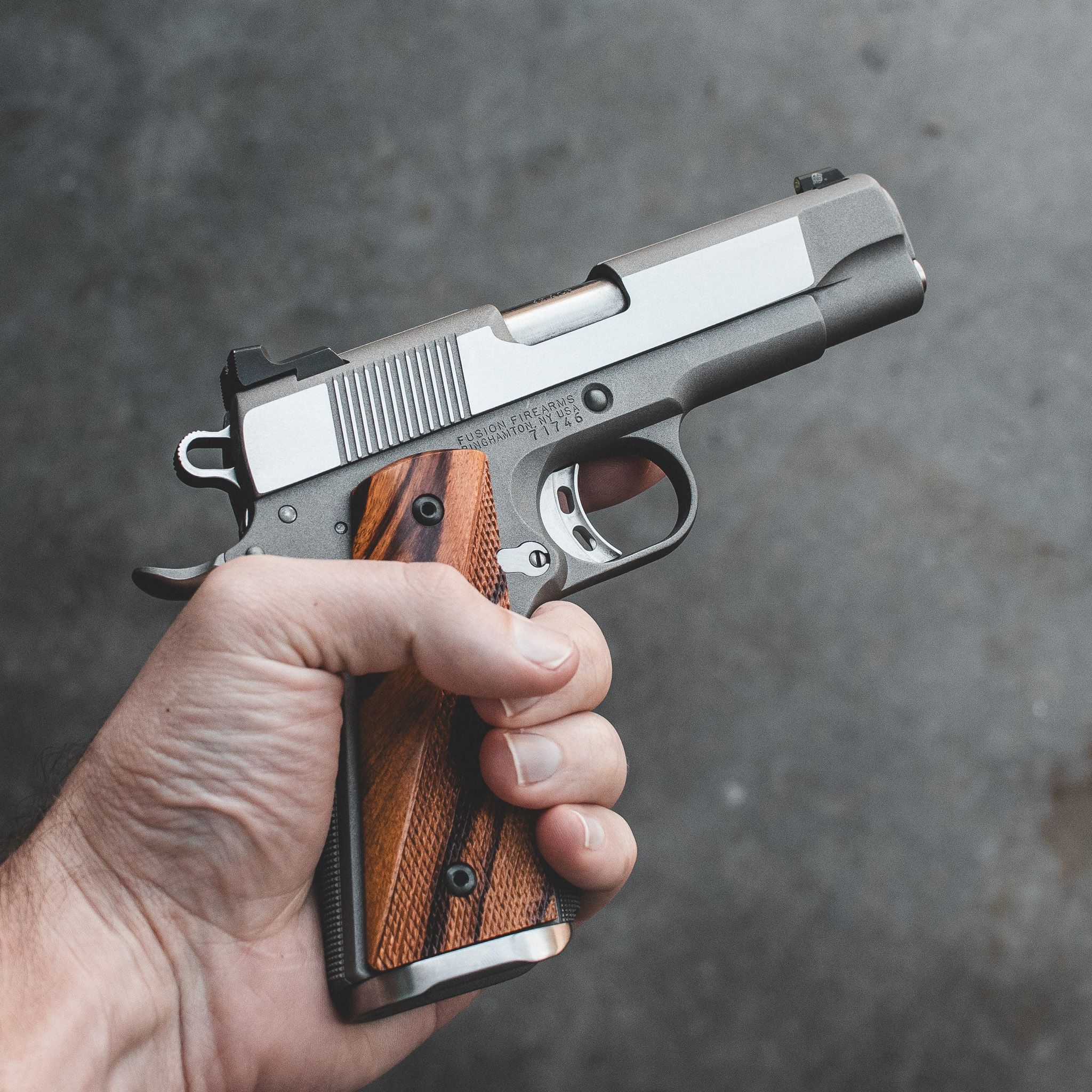 1911 Pistol - Custom Stainless Commander (Polished) - 45 ACP — image 2