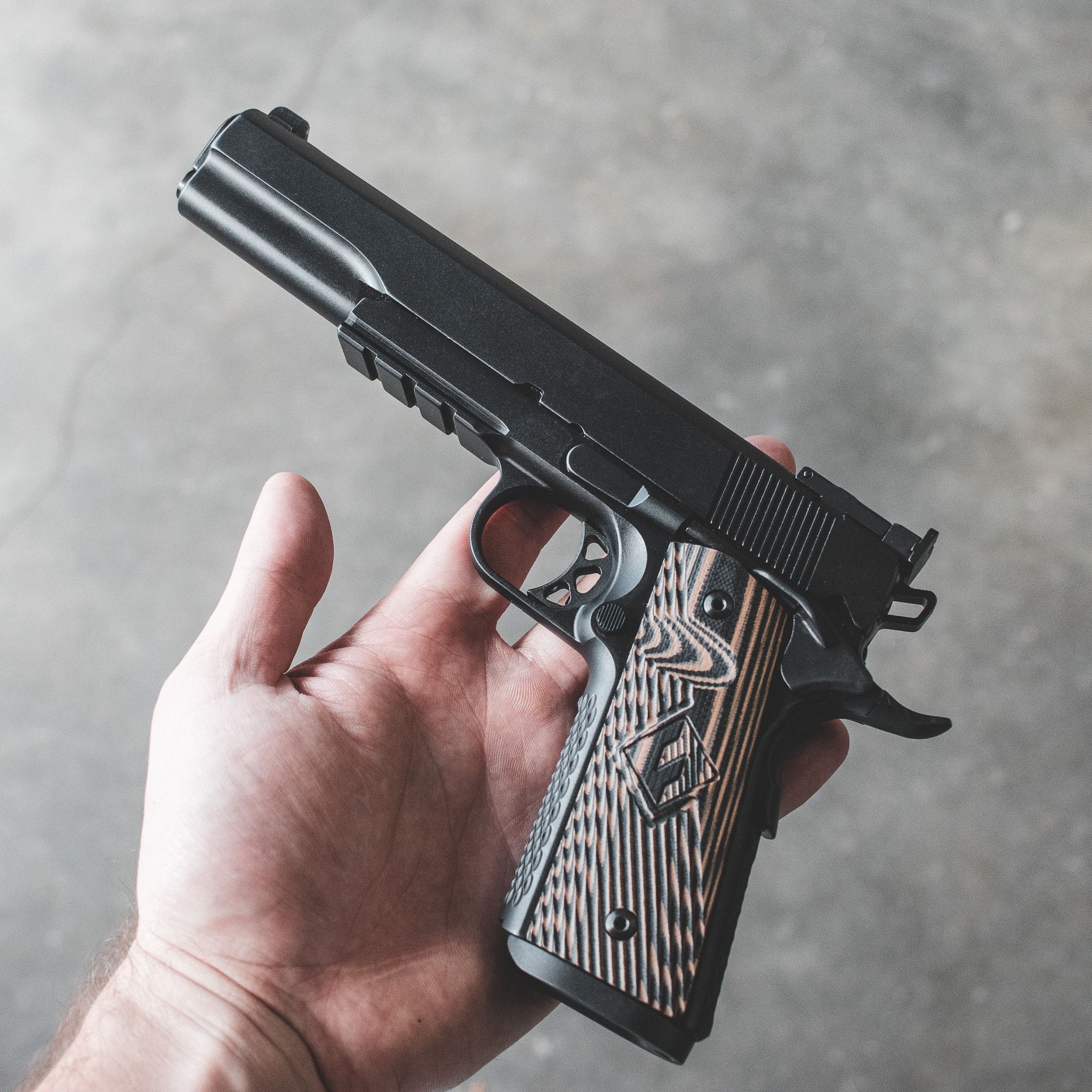 1911 Pistol - "Shadow Tactical" - 38 Super - Custom 6 Inch — image 2
