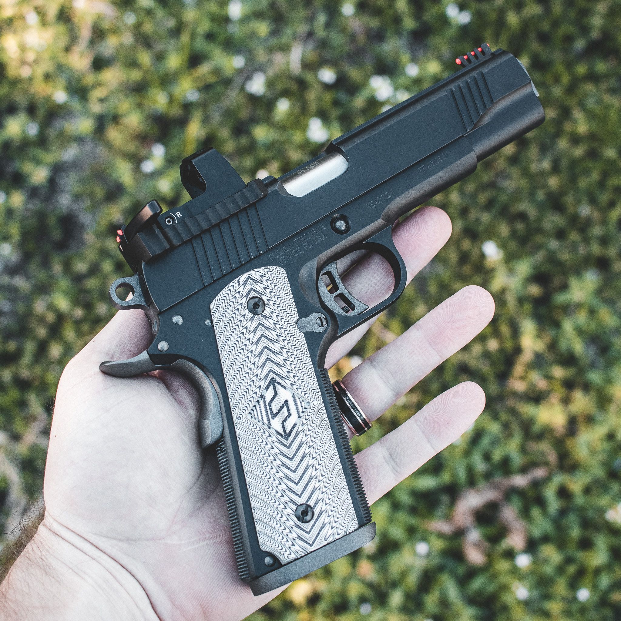 1911 Pistol - "Shadowfall" Reaction - 45 ACP